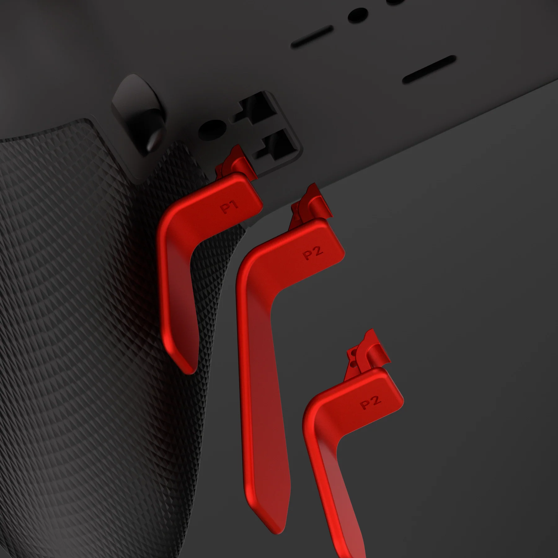 eXtremeRate 6 in 1 Metalic Replacement Interchangeable Swift Back Paddles for Xbox One Elite & Xbox Elite Series 2 & Elite 2 Core Controller - Scarlet Red - Image 7