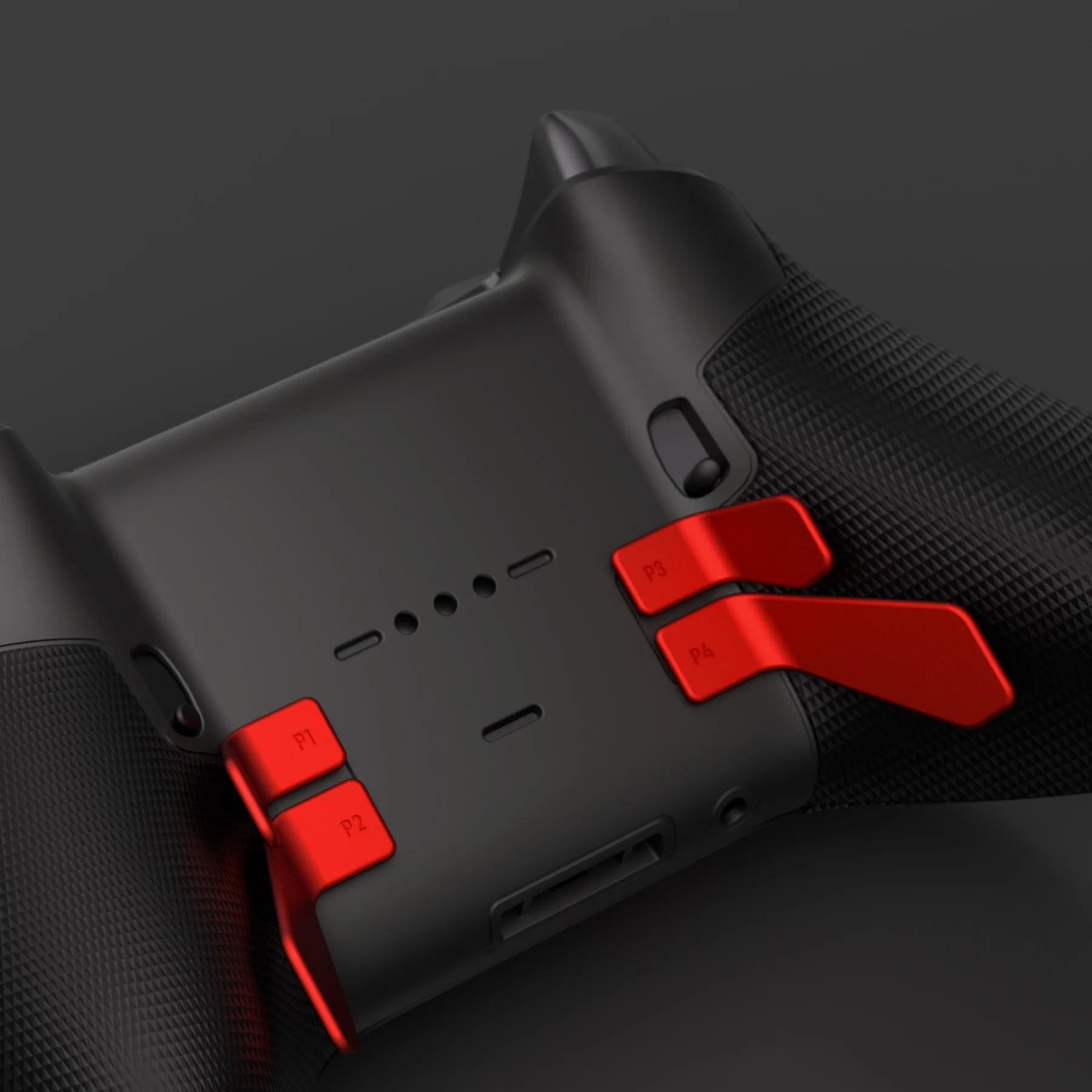 eXtremeRate 6 in 1 Metalic Replacement Interchangeable Swift Back Paddles for Xbox One Elite & Xbox Elite Series 2 & Elite 2 Core Controller - Scarlet Red - Image 8