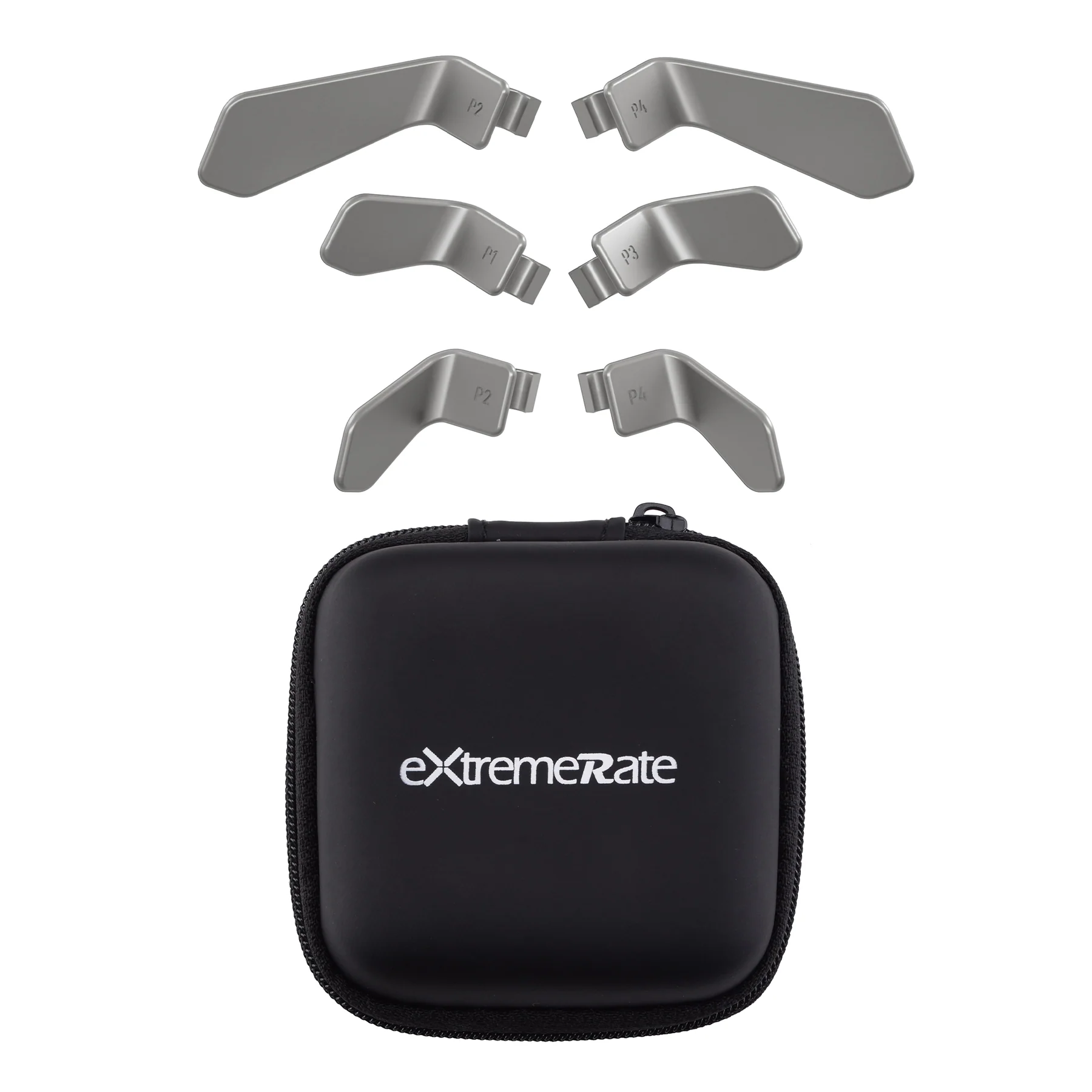 eXtremeRate 6 in 1 Metalic Replacement Interchangeable Swift Back Paddles for Xbox One Elite & Xbox Elite Series 2 & Elite 2 Core Controller - Silver - Image 12