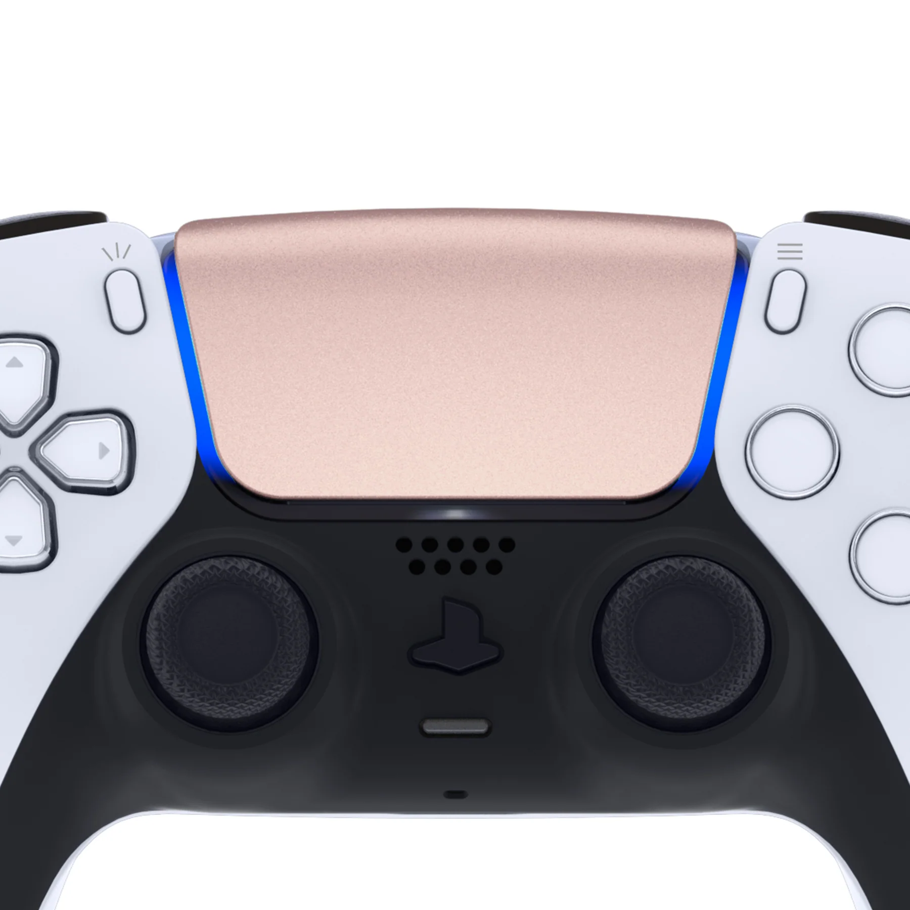 eXtremeRate Replacement Custom Touchpad Cover Compatible with PS5 Controller BDM-010/020/030/040/050/060 - Metallic Rose Gold - Image 4