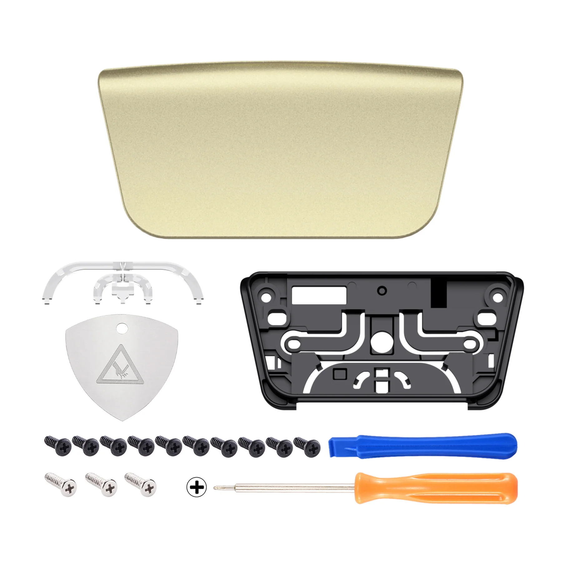 eXtremeRate Replacement Custom Touchpad Cover Compatible with PS5 Controller BDM-010/020/030/040/050/060 - Metallic Champagne Gold - Image 2