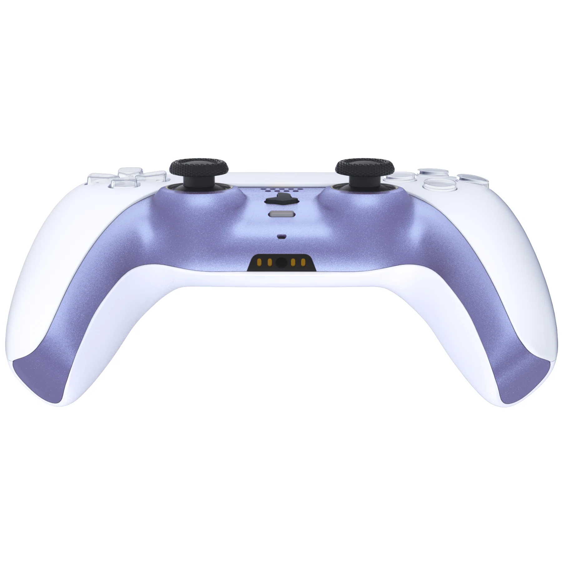 eXtremeRate Replacement Decorative Trim Shell with Accent Rings Compatible with PS5 Controller BDM-010/020/030/040/050 - Metallic Snowstorm Mauve - Image 6