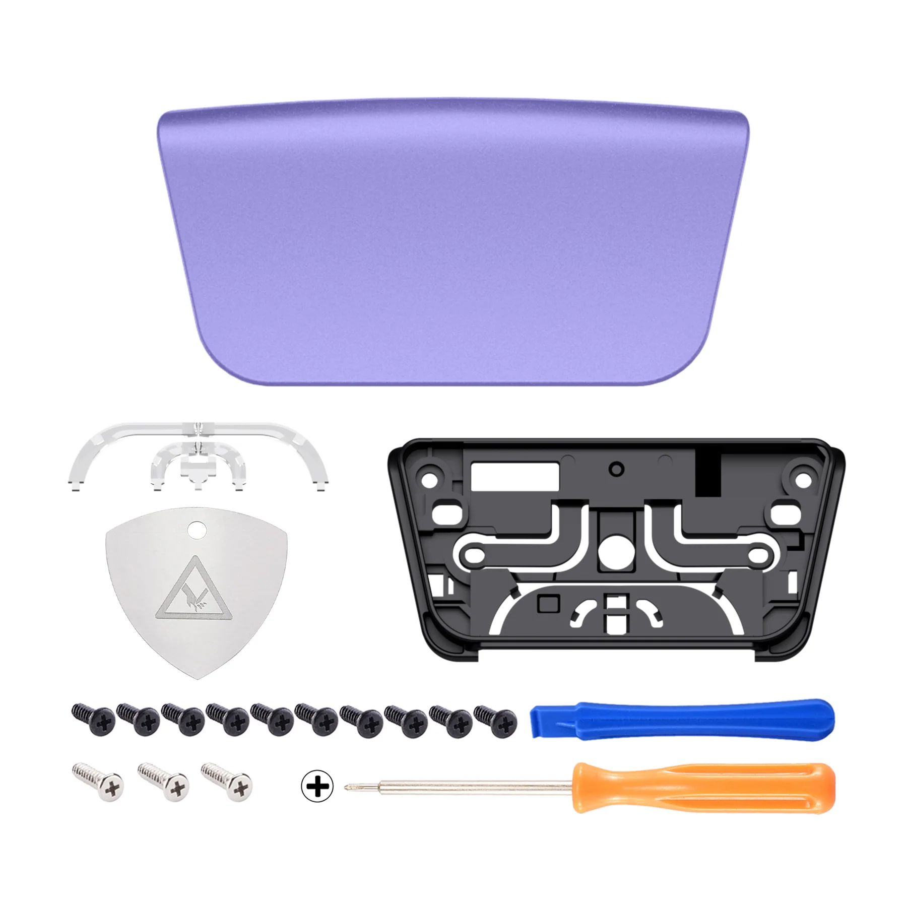 eXtremeRate Replacement Custom Touchpad Cover Compatible with PS5 Controller BDM-010/020/030/040/050/060 - Metallic Snowstorm Mauve - Image 2