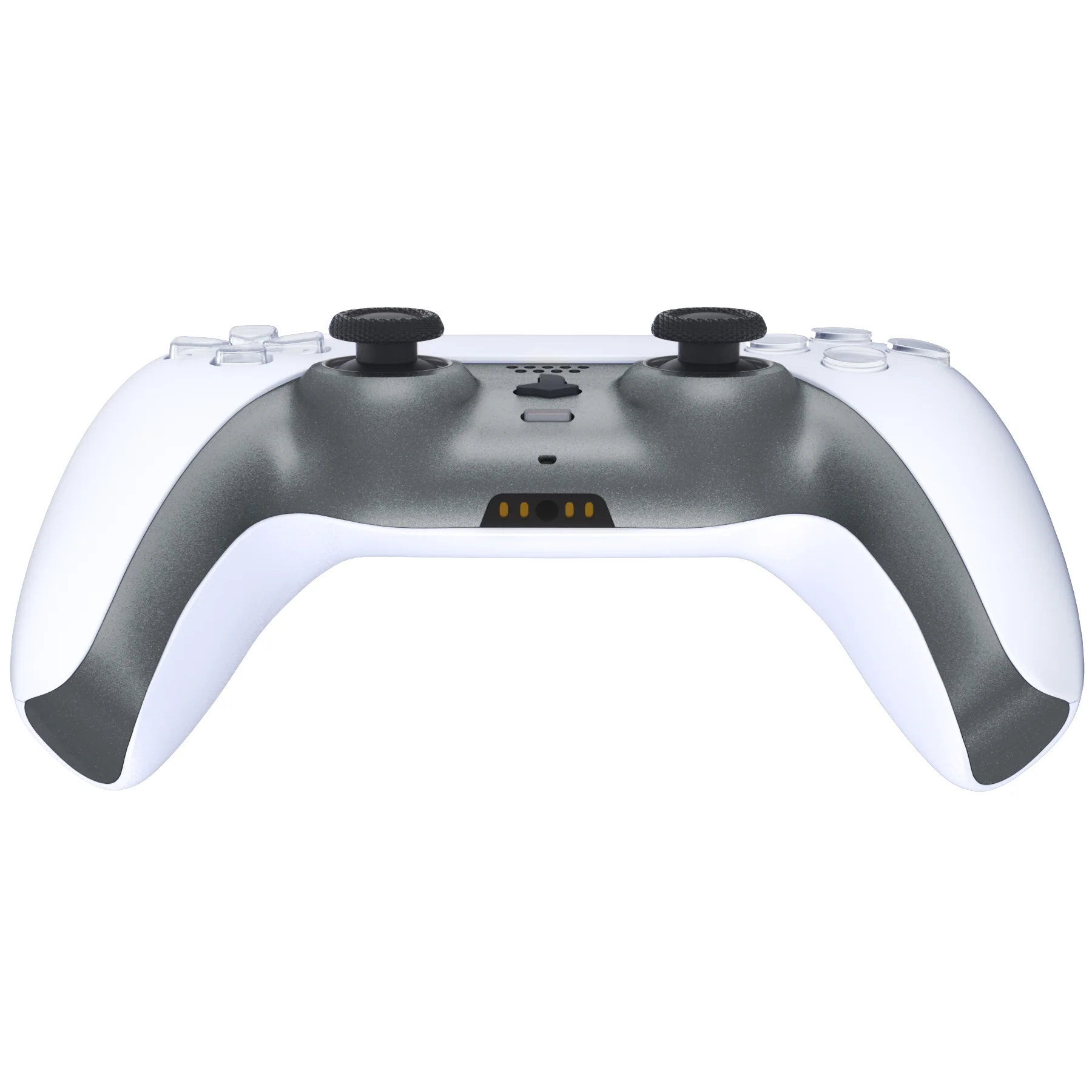 eXtremeRate Replacement Decorative Trim Shell with Accent Rings Compatible with PS5 Controller BDM-010/020/030/040/050 - Metallic Steel Gray - Image 6