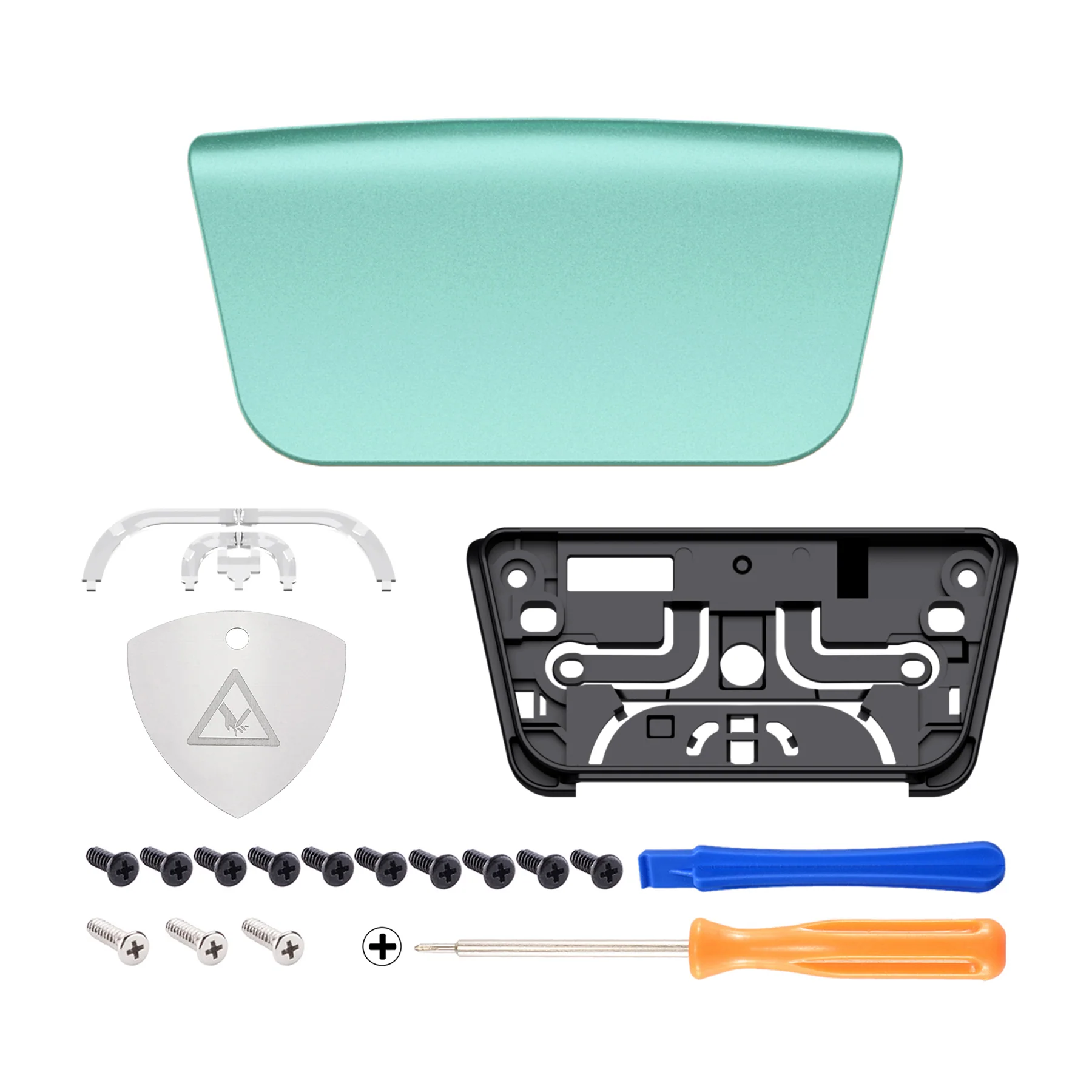 eXtremeRate Replacement Custom Touchpad Cover Compatible with PS5 Controller BDM-010/020/030/040/050/060 - Metallic Vista Green - Image 2