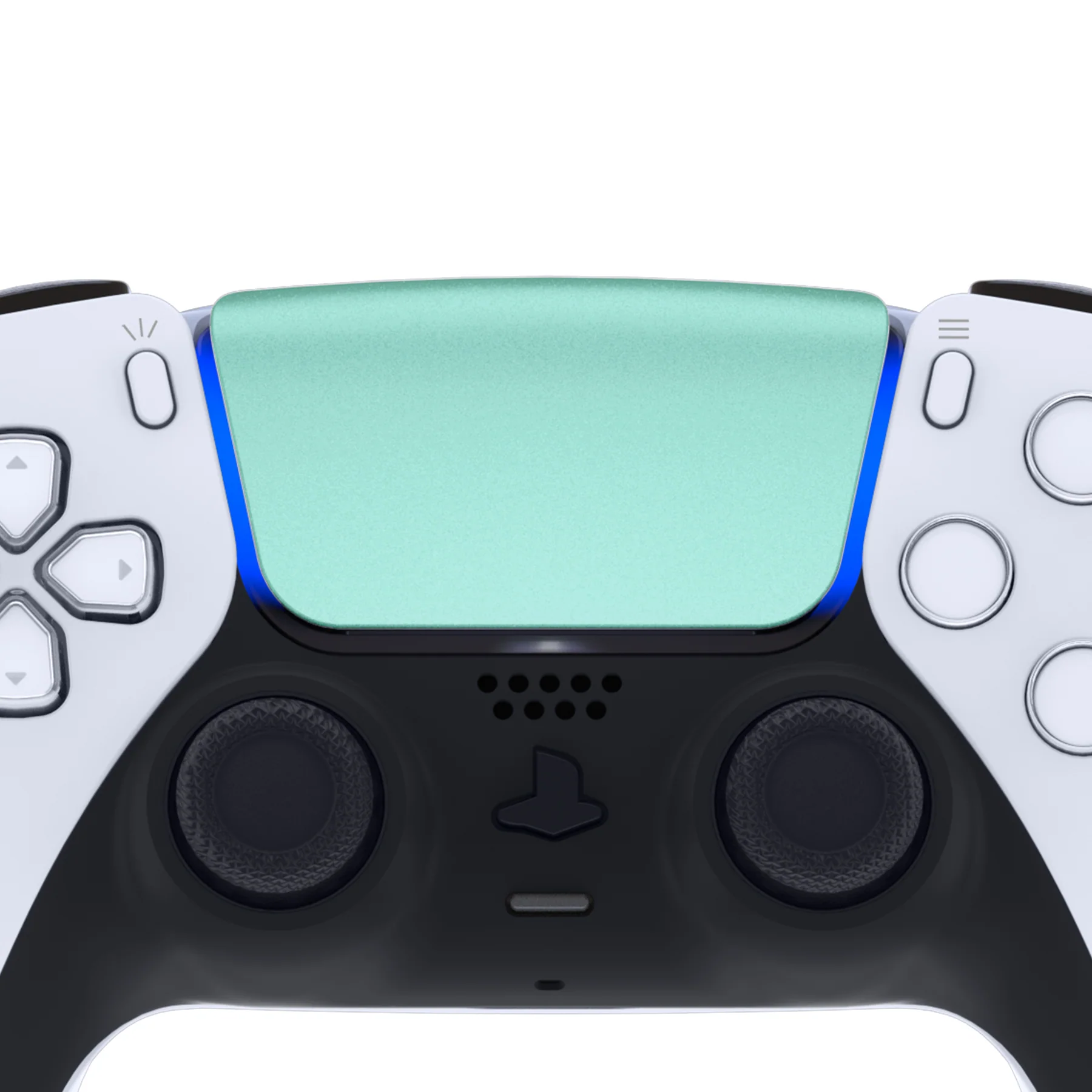 eXtremeRate Replacement Custom Touchpad Cover Compatible with PS5 Controller BDM-010/020/030/040/050/060 - Metallic Vista Green - Image 4