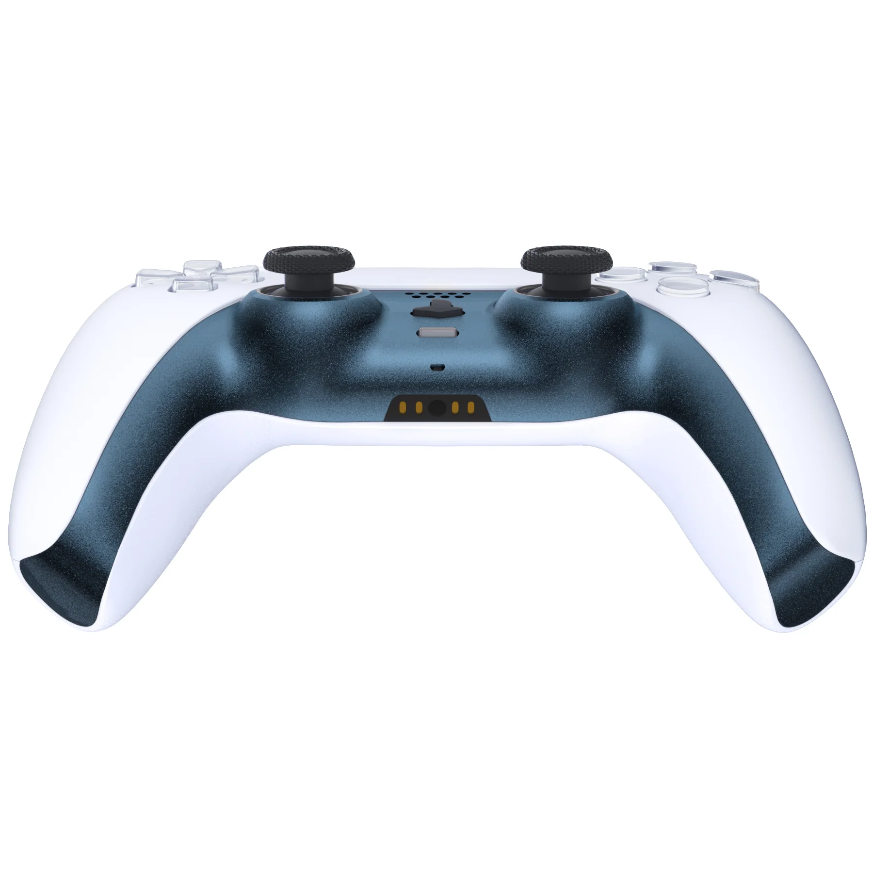 eXtremeRate Replacement Decorative Trim Shell with Accent Rings Compatible with PS5 Controller BDM-010/020/030/040/050 - Metallic Regal Blue - Image 6
