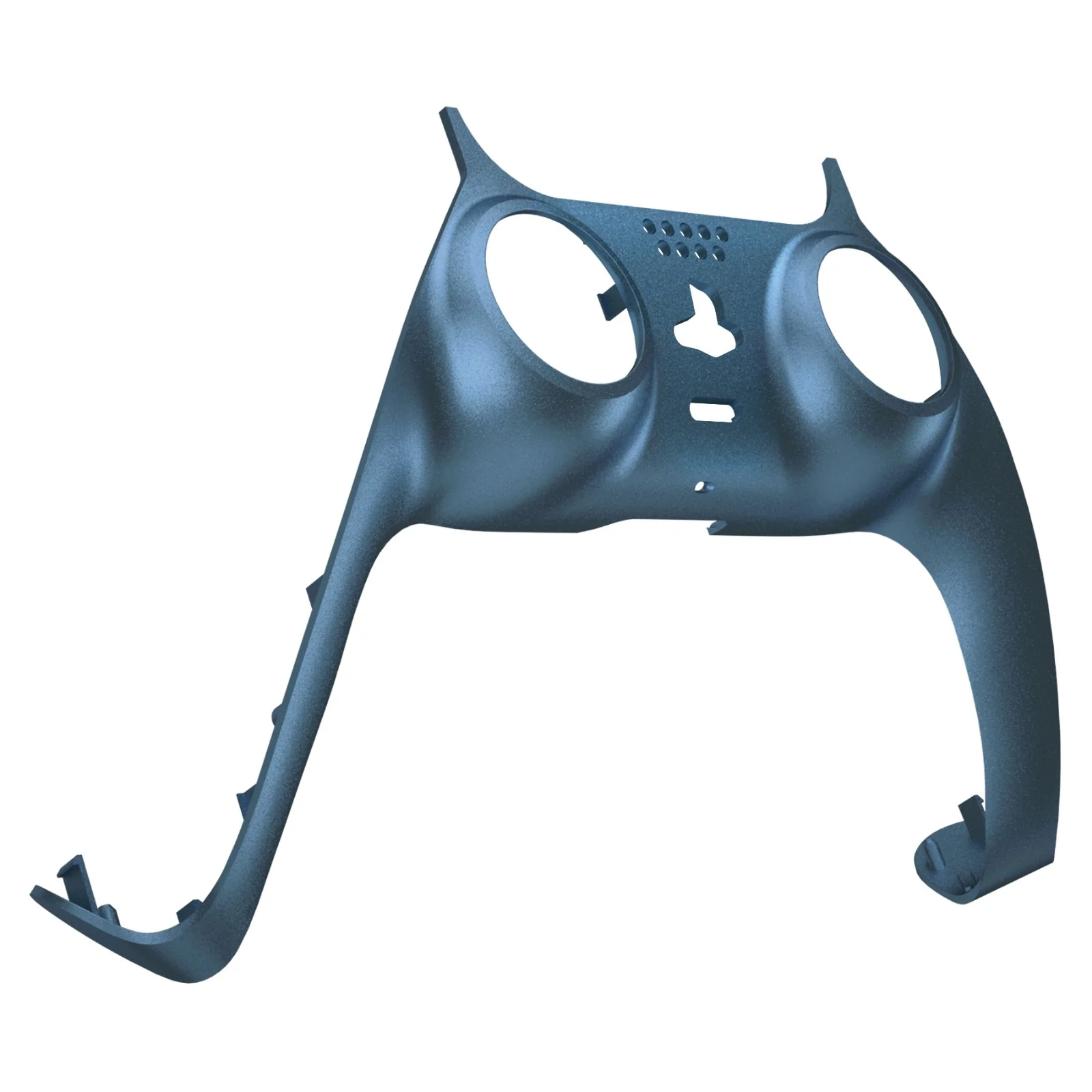 eXtremeRate Replacement Decorative Trim Shell with Accent Rings Compatible with PS5 Controller BDM-010/020/030/040/050 - Metallic Regal Blue - Image 9