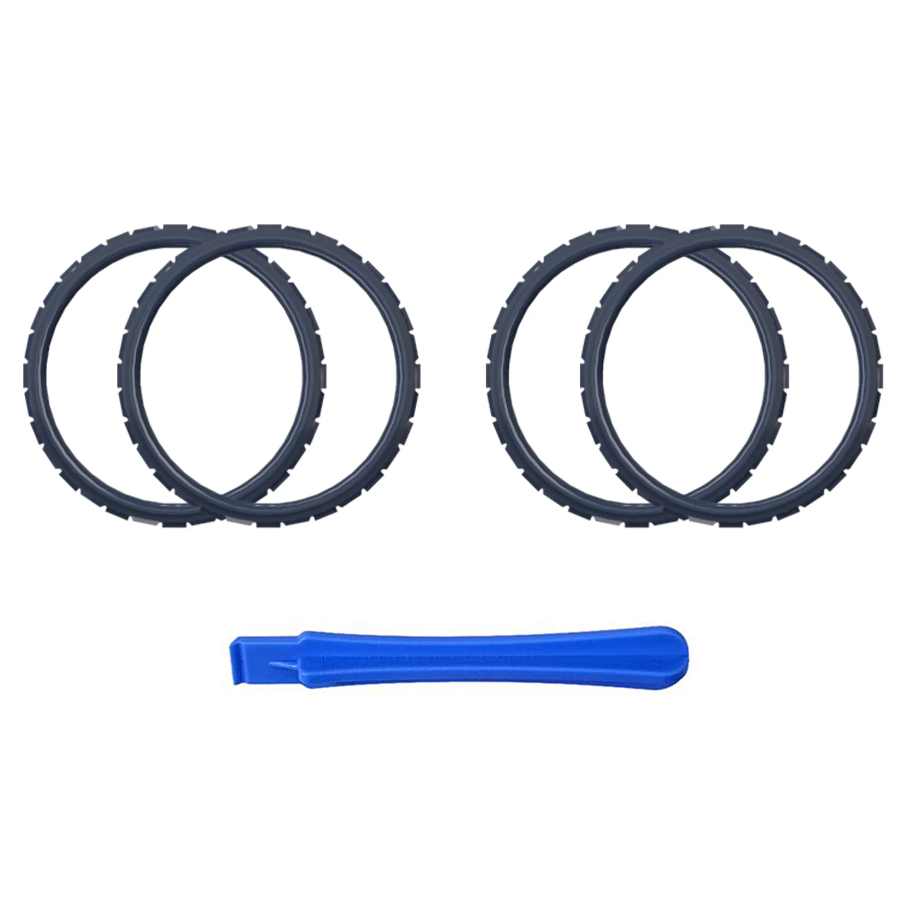 eXtremeRate Custom Replacement Accent Rings for PS5 Controller - Midnight Blue - Image 2