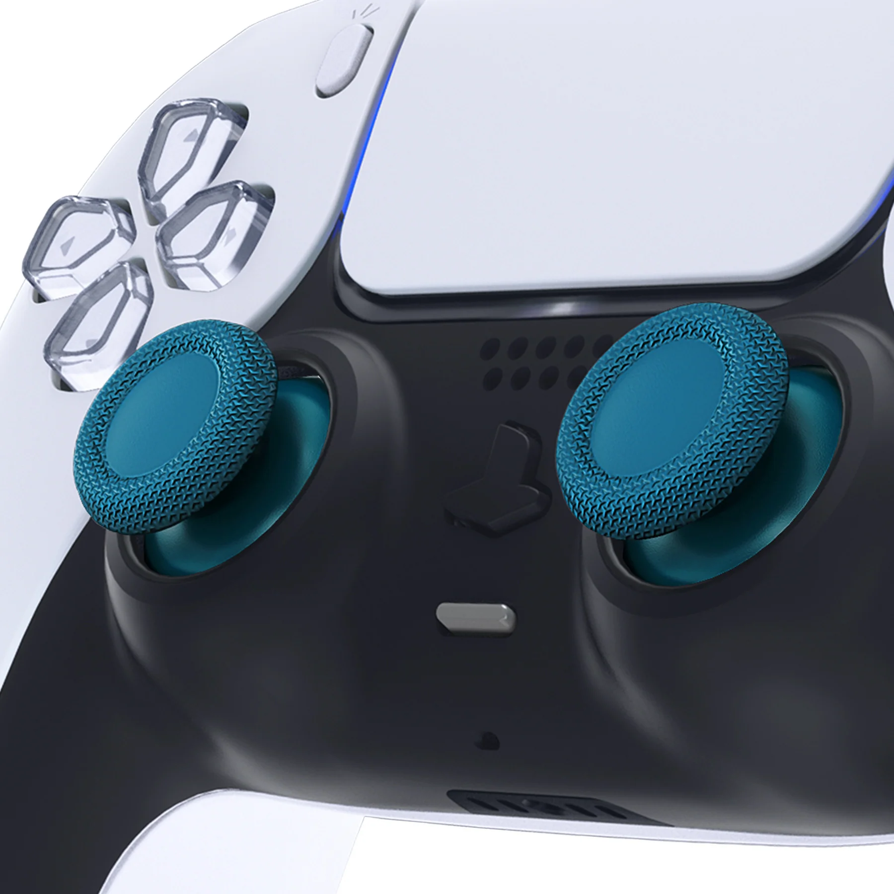 eXtremeRate Replacement Thumbsticks Analog Stick Joystick Compatible with PS5 & PS4 All Model Controller - Mineral Blue - Image 2