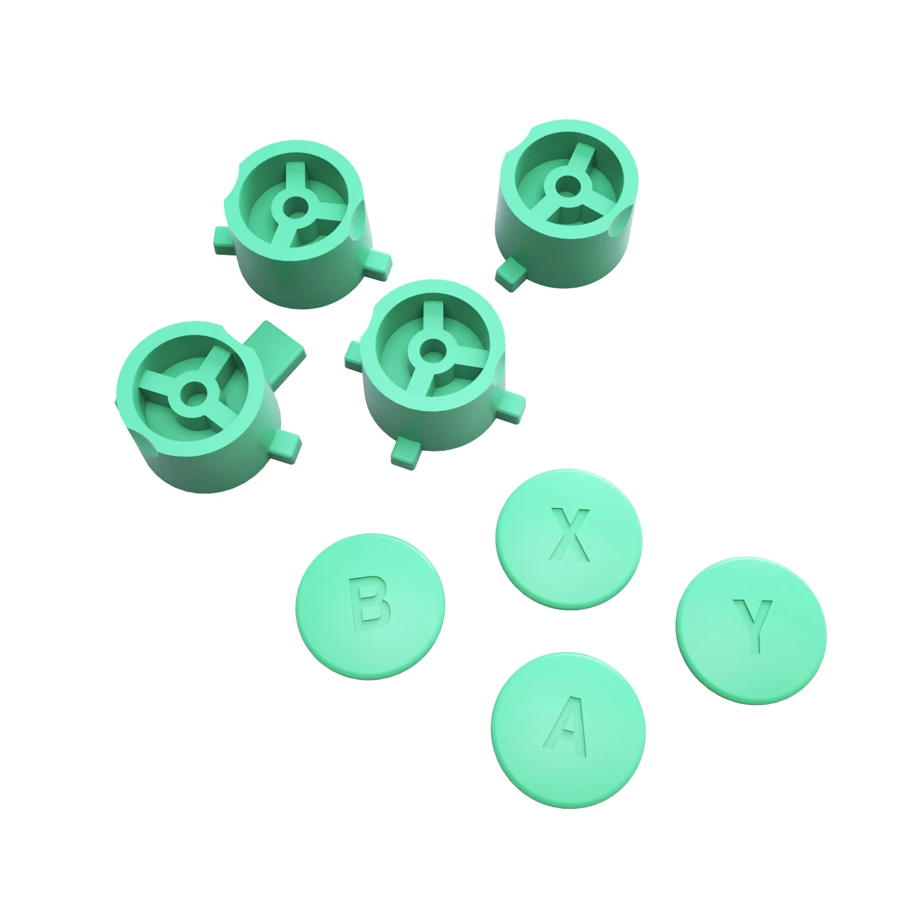 eXtremeRate Replacement Interchangeable ABXY Buttons for Nintendo Switch Pro Controller - Mint Green - Image 5
