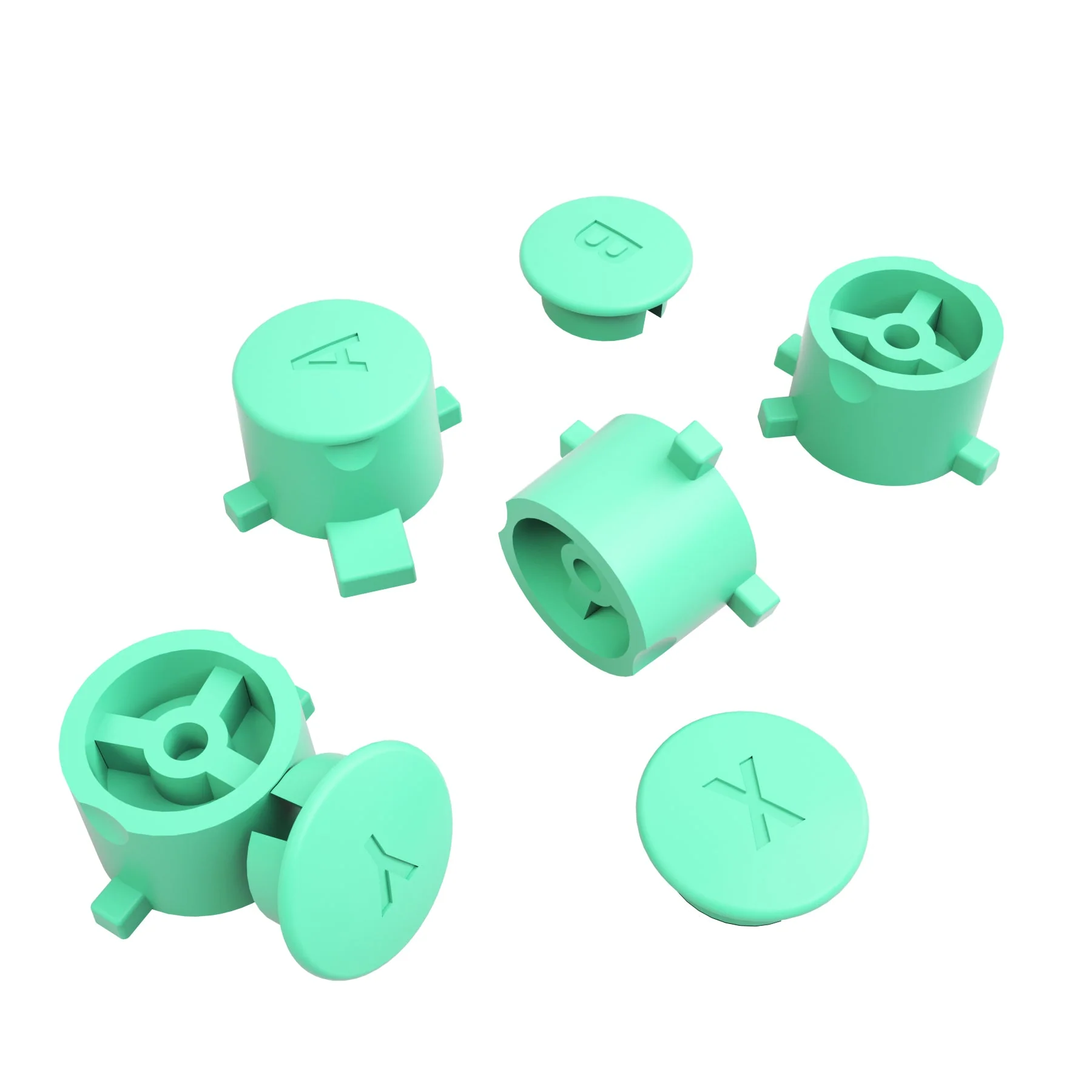 eXtremeRate Replacement Interchangeable ABXY Buttons for Nintendo Switch Pro Controller - Mint Green - Image 6