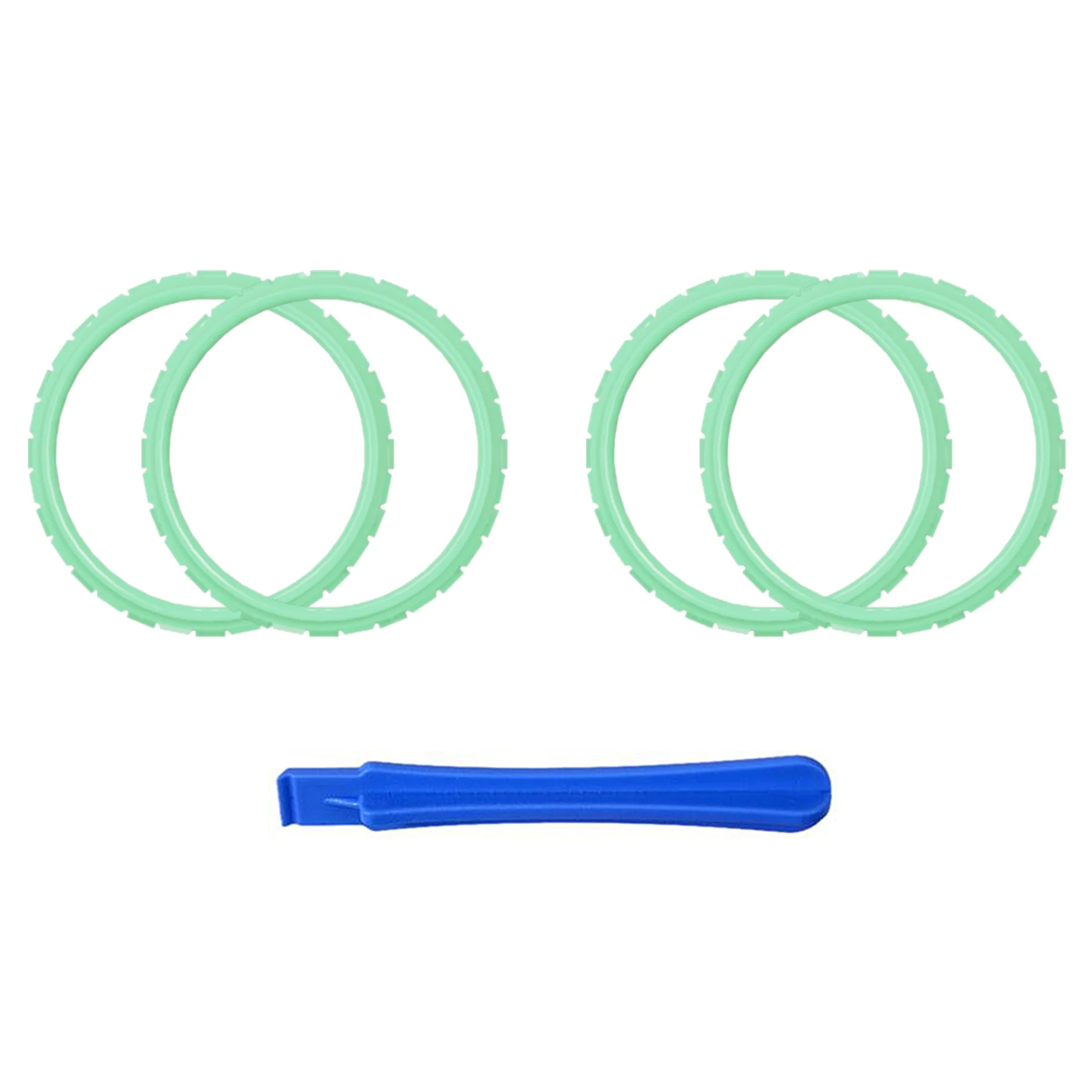 eXtremeRate Custom Replacement Accent Rings for PS5 Controller - Mint Green - Image 2