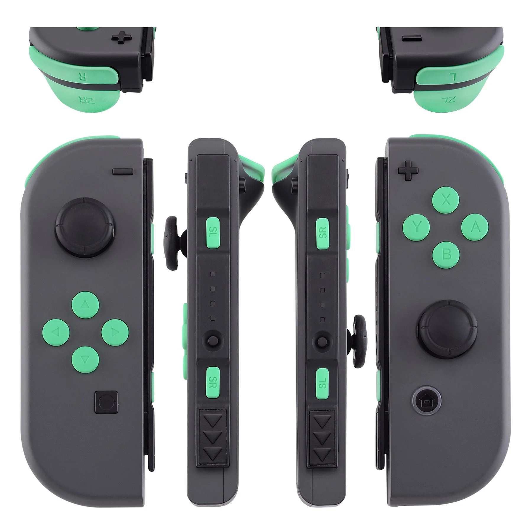eXtremeRate Replacement Full Set Buttons for Joycon of NS Switch - Mint Green - Image 3