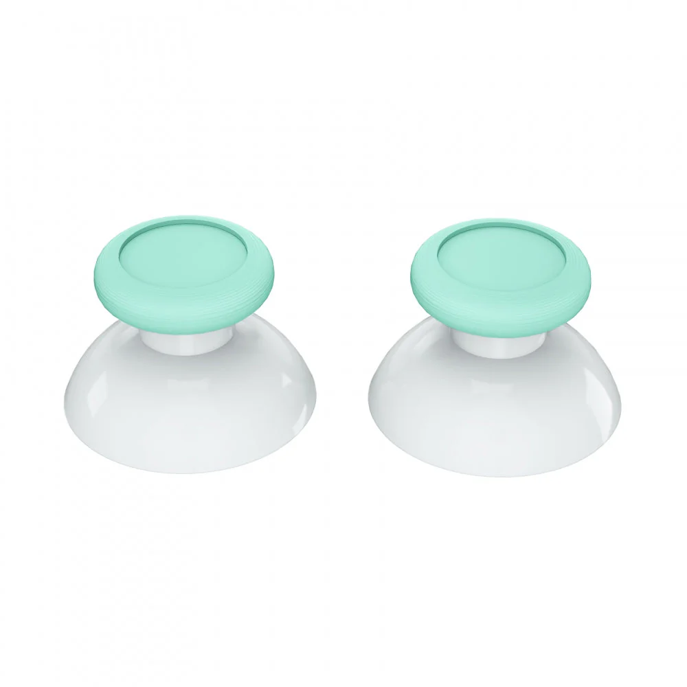 eXtremeRate Replacement Dual-color 3D Joystick Thumbsticks for Nintendo Switch Pro Controller - Mint Green & White - Image 5