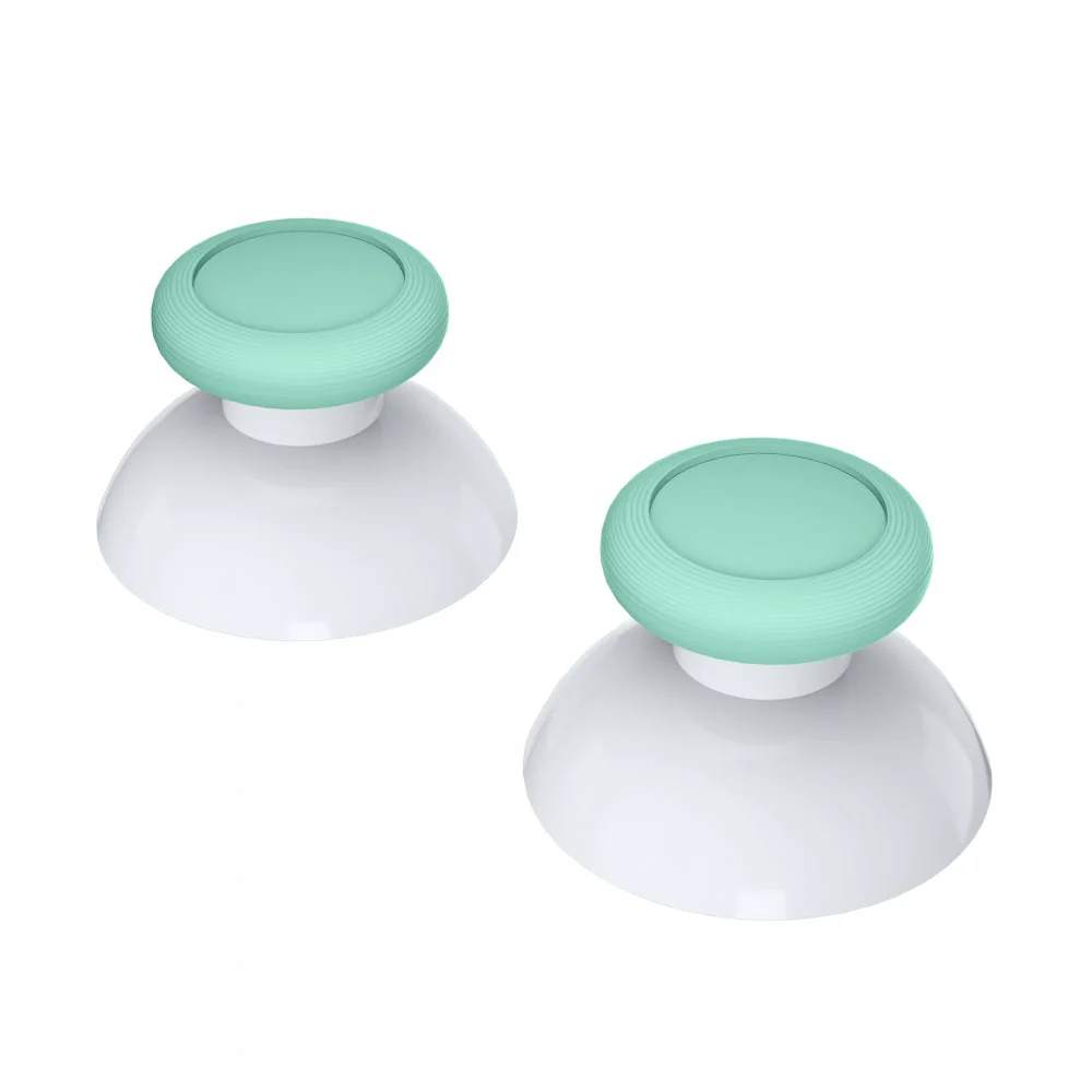 eXtremeRate Replacement Dual-color 3D Joystick Thumbsticks for Nintendo Switch Pro Controller - Mint Green & White - Image 7