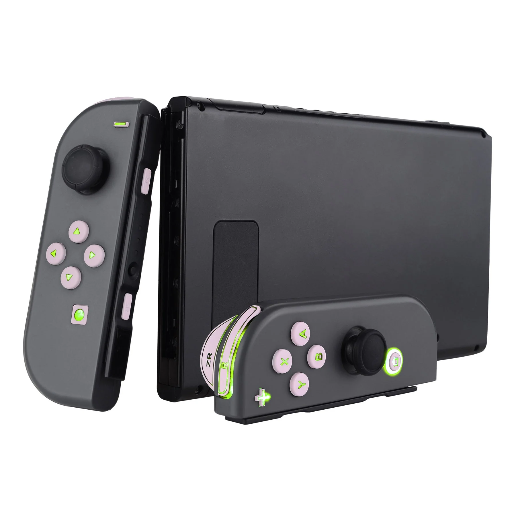 eXtremeRate Multi-Colors Luminated Buttons DFS LED Kit for NS Switch  & Switch OLED Model Joycon - Cherry Blossoms Pink - Image 5