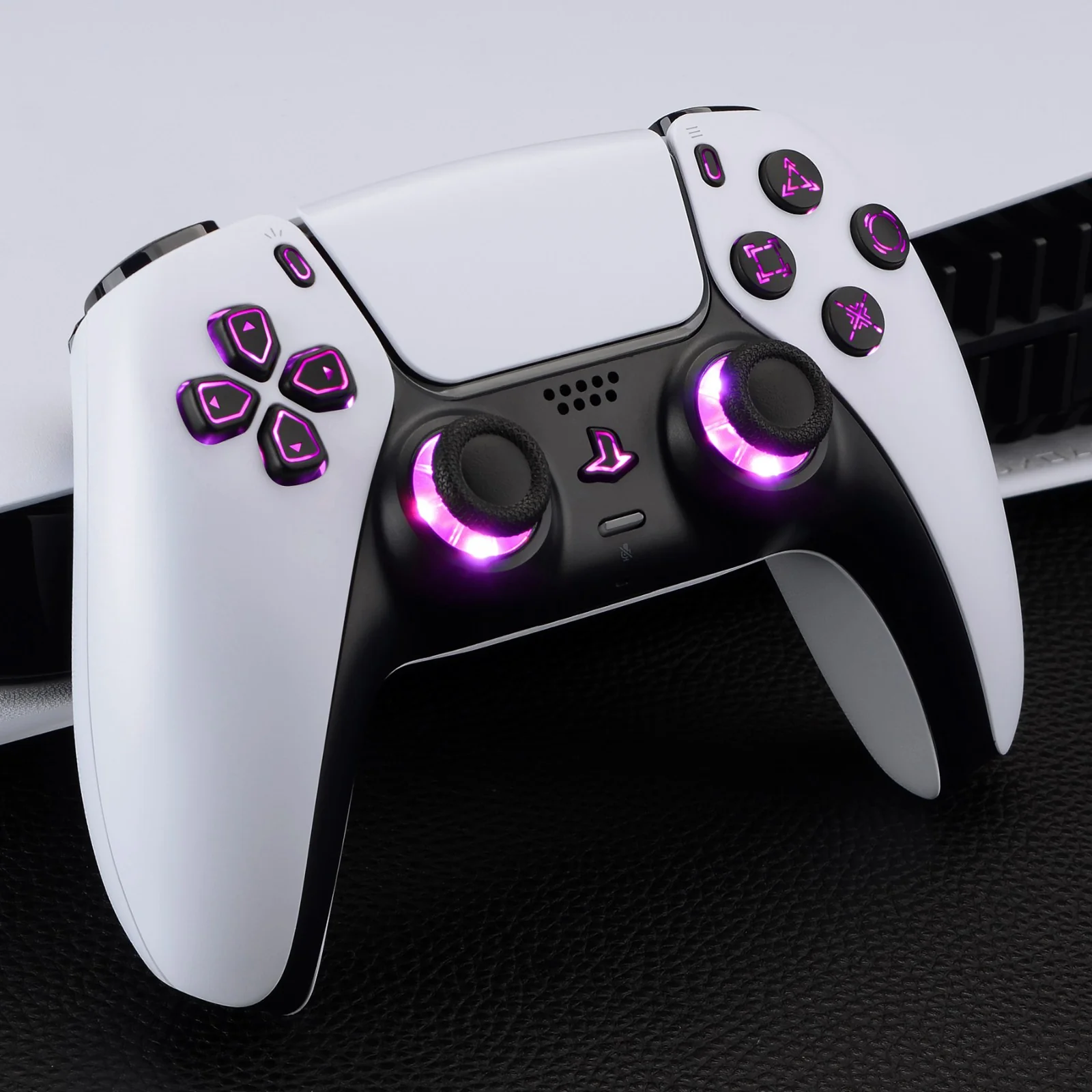 eXtremeRate Multi-Colors Luminated Buttons DTF V3 LED Kit for PS5 Controlle BDM-010/020 - Black - Image 7