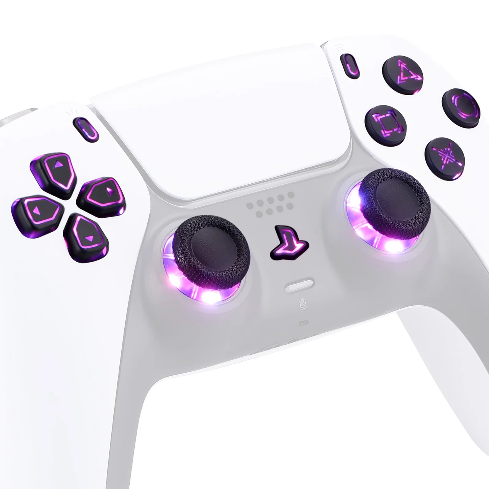 eXtremeRate Multi-Colors Luminated Buttons DTF V3 LED Kit for PS5 Controlle BDM-010/020 - Black - Image 9