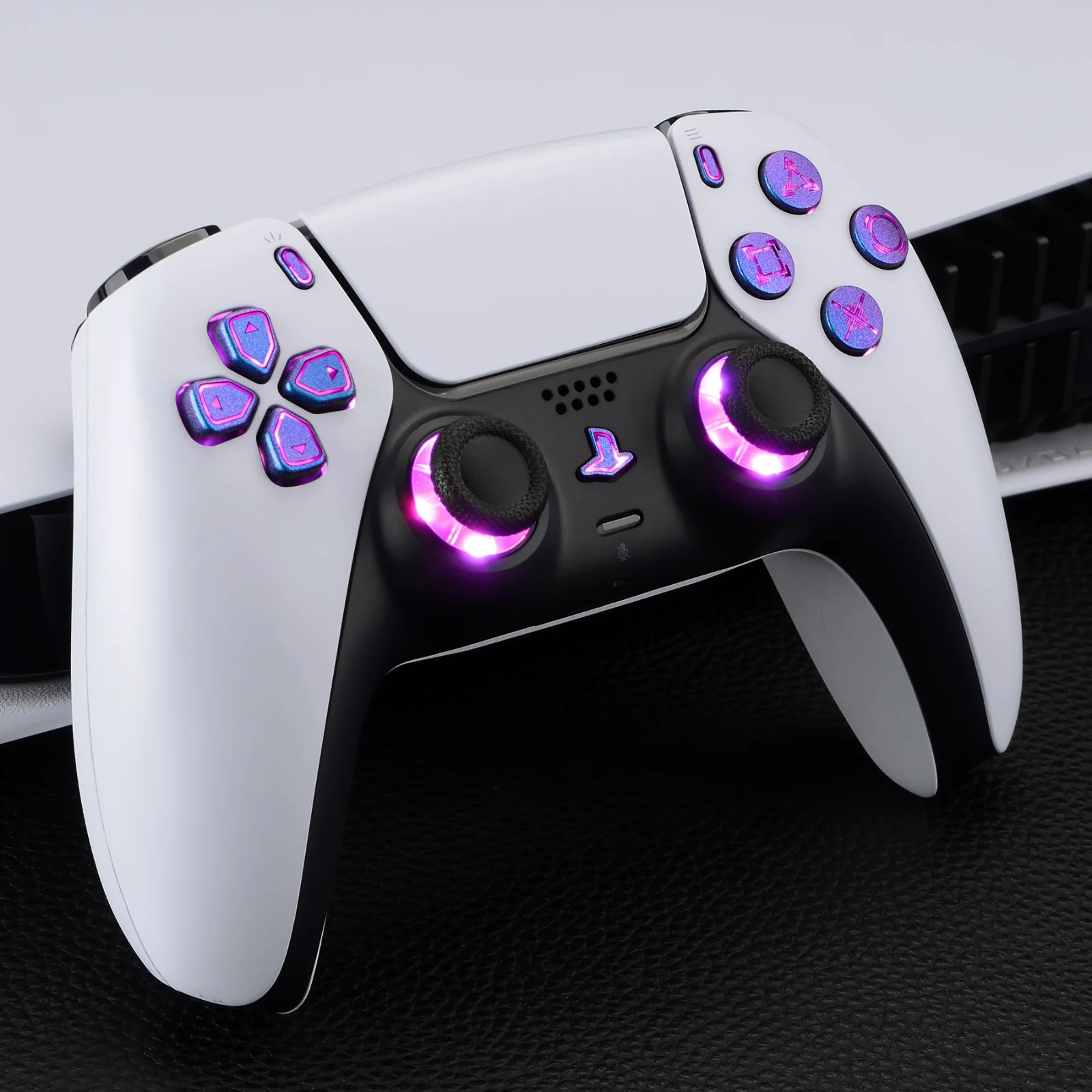 eXtremeRate Multi-Colors Luminated Buttons DTF V3 LED Kit for PS5 Controlle BDM-010/020 - Chameleon Purple Blue - Image 7