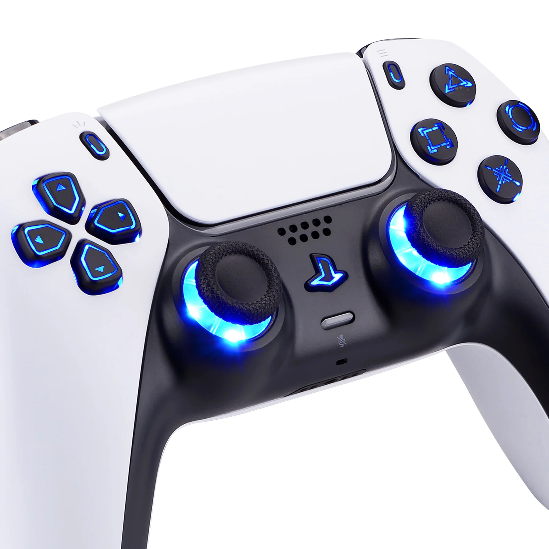 eXtremeRate Multi-Colors Luminated Buttons DTF V3 LED Kit for PS5 Controller BDM-030/040/050 - Black - Image 7