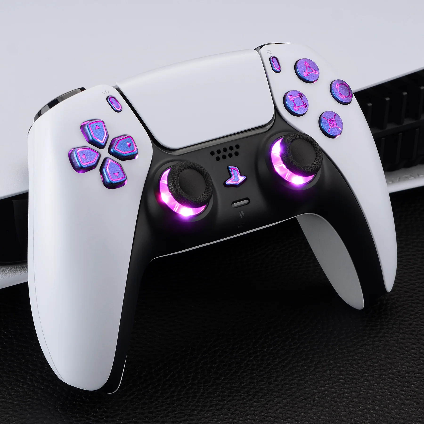 eXtremeRate Multi-Colors Luminated Buttons DTF V3 LED Kit for PS5 Controller BDM-030/040/050 - Chameleon Purple Blue - Image 2
