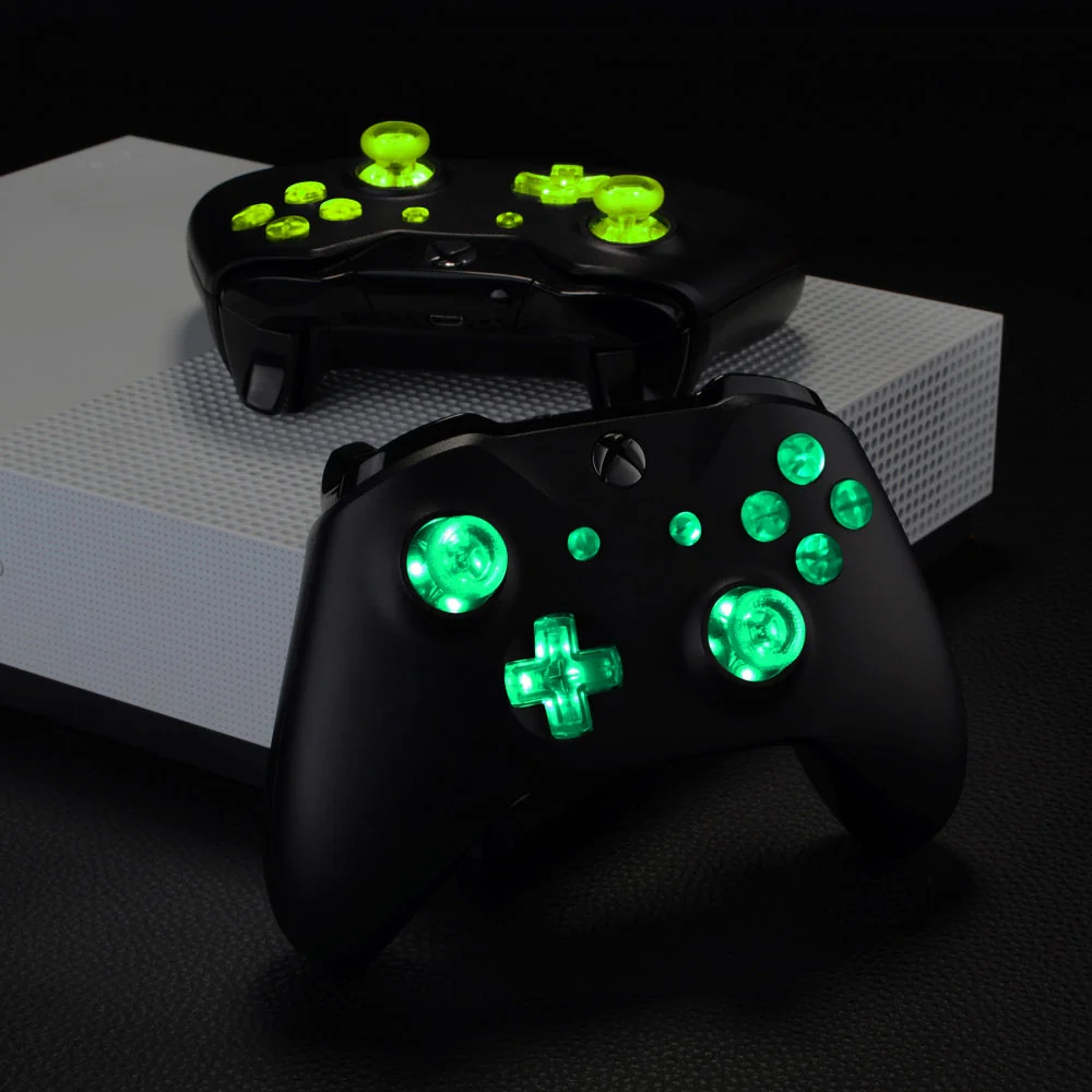 eXtremeRate Multi-Colors Luminated Buttons DTF LED Kit for Xbox One Standard & Xbox One X/S Controller - Clear - Image 10