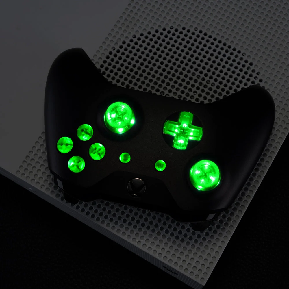 eXtremeRate Multi-Colors Luminated Buttons DTF LED Kit for Xbox One Standard & Xbox One X/S Controller - Clear - Image 8