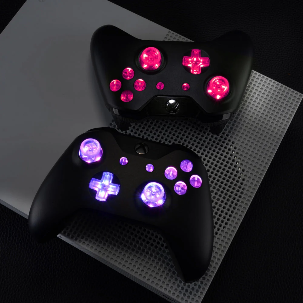 eXtremeRate Multi-Colors Luminated Buttons DTF LED Kit for Xbox One Standard & Xbox One X/S Controller - Clear - Image 9