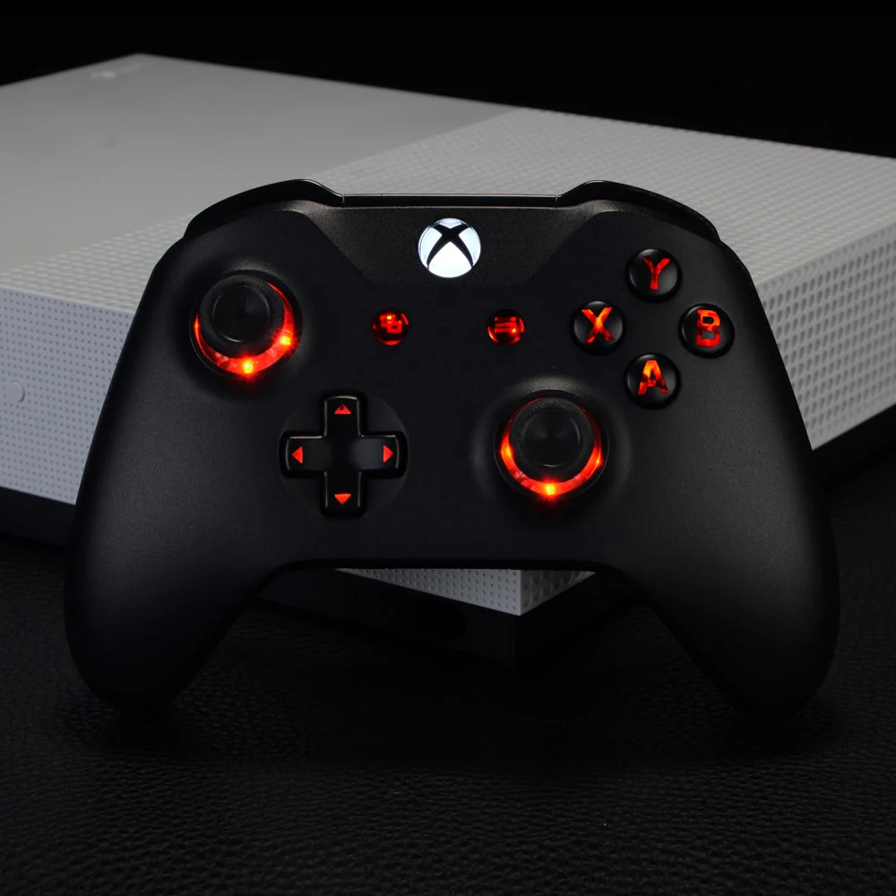 eXtremeRate Multi-Colors Luminated Buttons DTF LED Kit for Xbox One Standard & Xbox One X/S Controller - Black - Image 7