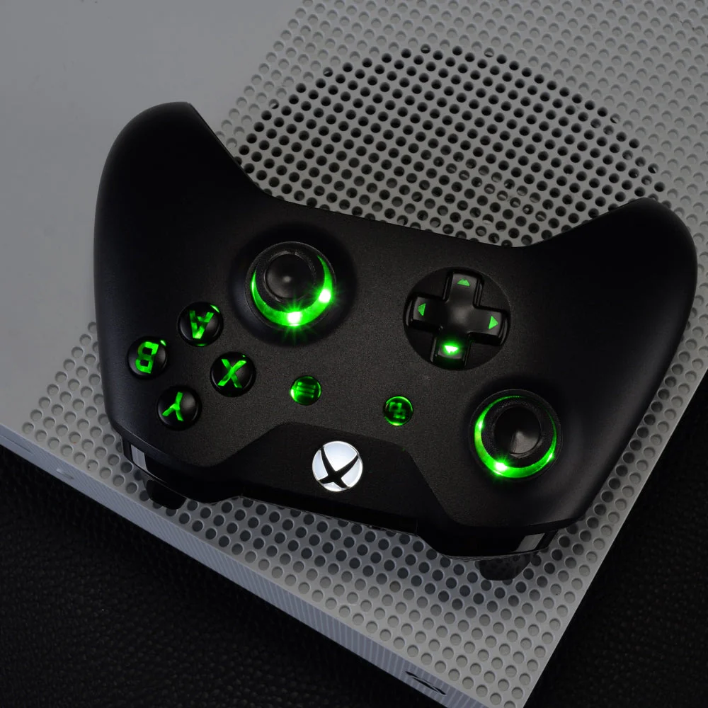eXtremeRate Multi-Colors Luminated Buttons DTF LED Kit for Xbox One Standard & Xbox One X/S Controller - Black - Image 8