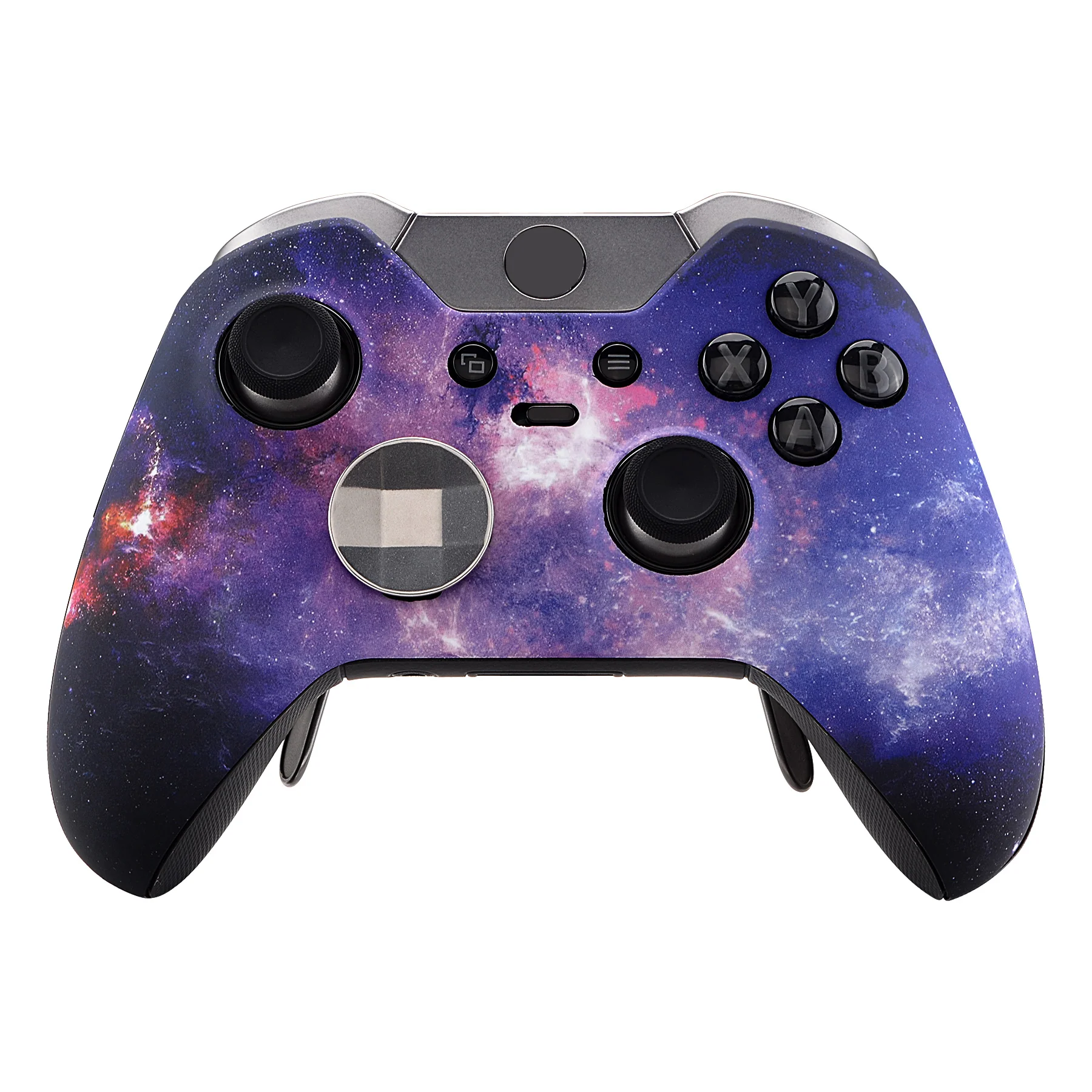 eXtremeRate Replacement Front Housing Shell for Xbox One Elite Controller (Model 1698) - Nebula Galaxy - Image 2