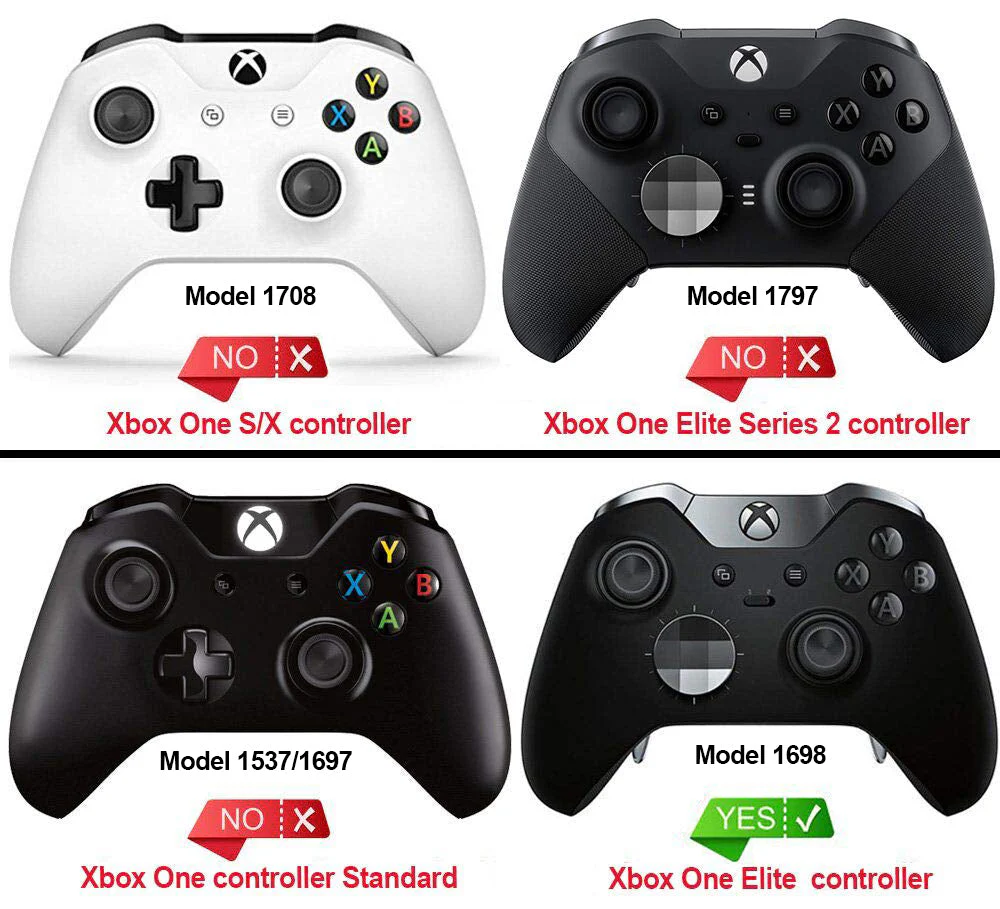 eXtremeRate Replacement Front Housing Shell for Xbox One Elite Controller (Model 1698) - Nebula Galaxy - Image 3