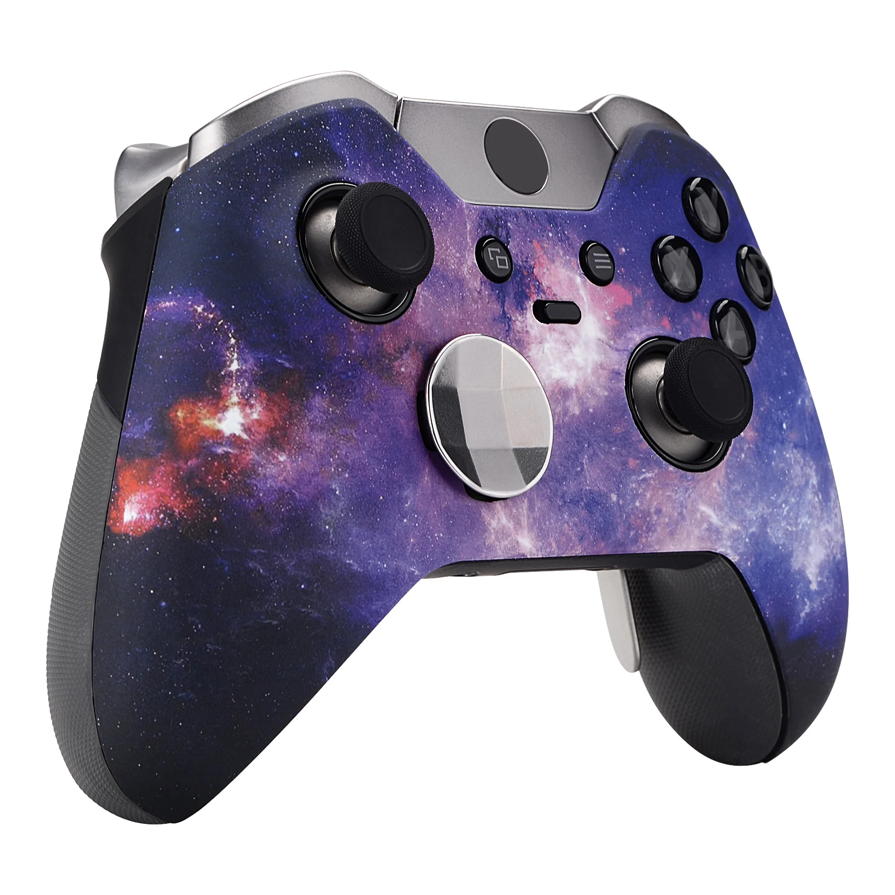 eXtremeRate Replacement Front Housing Shell for Xbox One Elite Controller (Model 1698) - Nebula Galaxy - Image 5