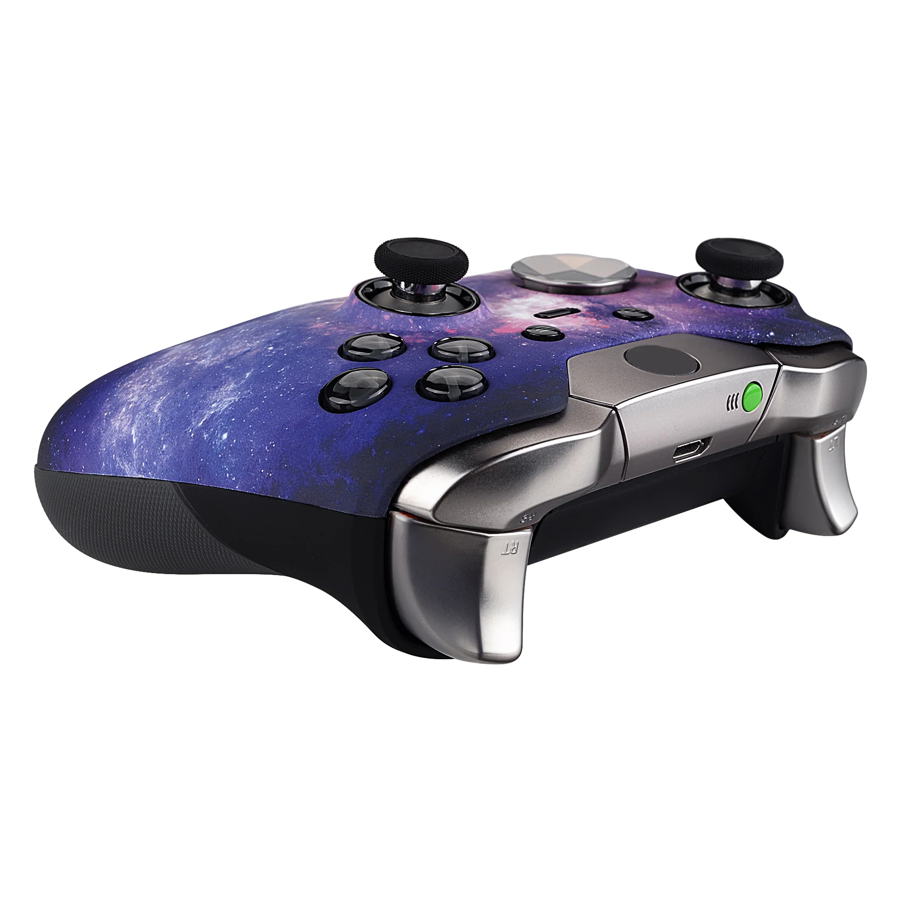 eXtremeRate Replacement Front Housing Shell for Xbox One Elite Controller (Model 1698) - Nebula Galaxy - Image 6