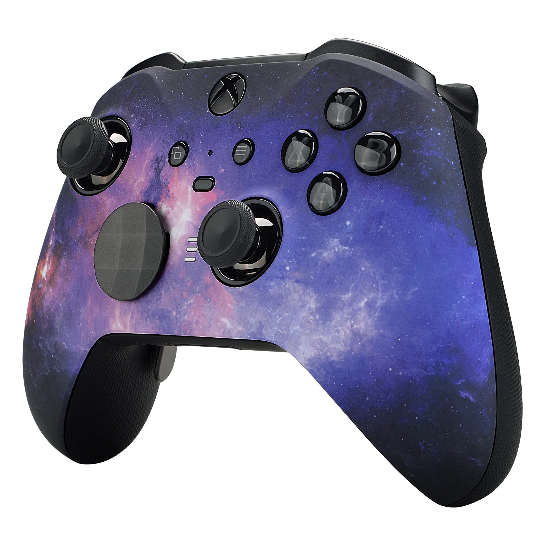 eXtremeRate Replacement Front Housing Shell Case with Accent Rings for Xbox One Elite Series 2 & Elite 2 Core Controller (Model 1797) - Nebula Galaxy - Image 5