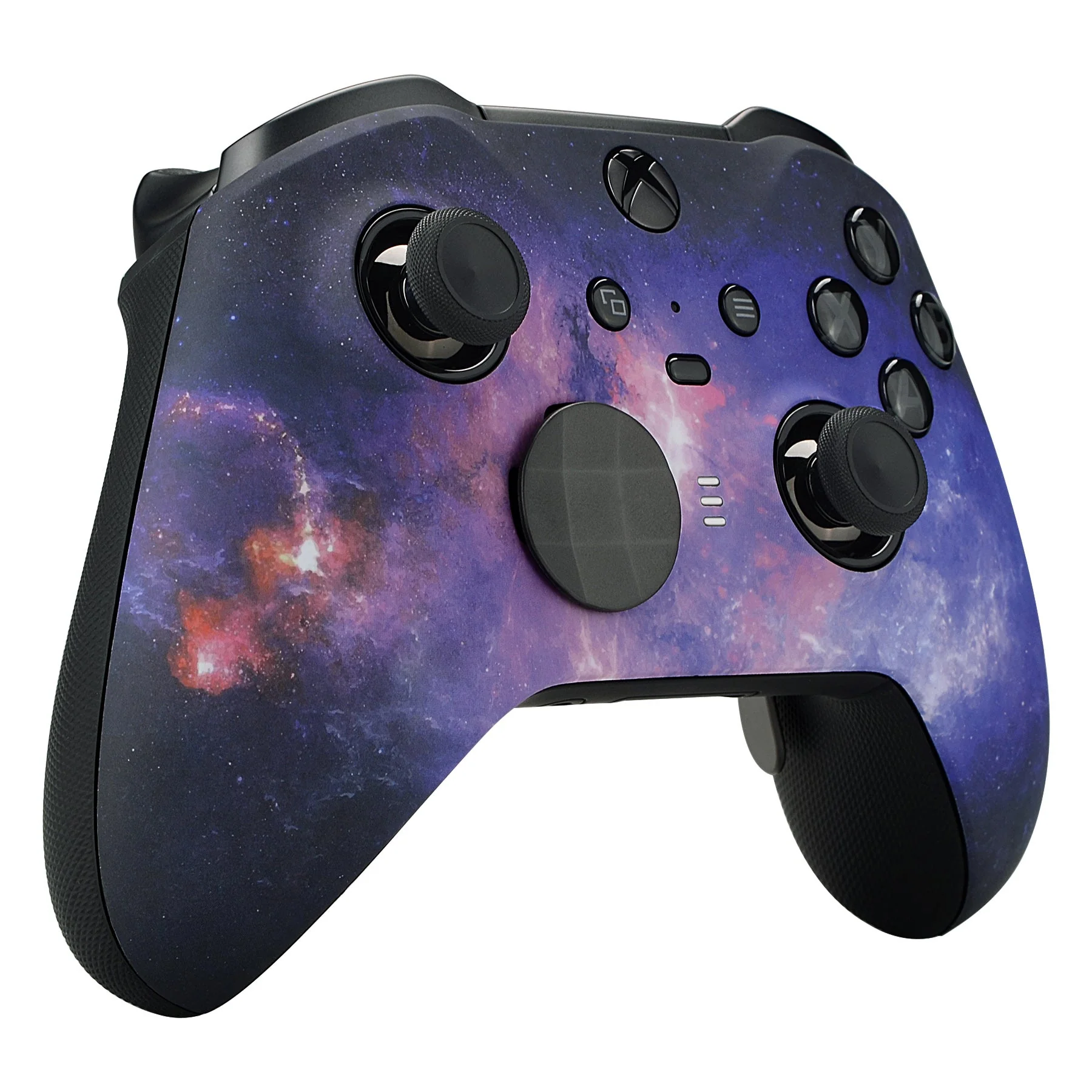 eXtremeRate Replacement Front Housing Shell Case with Accent Rings for Xbox One Elite Series 2 & Elite 2 Core Controller (Model 1797) - Nebula Galaxy - Image 6