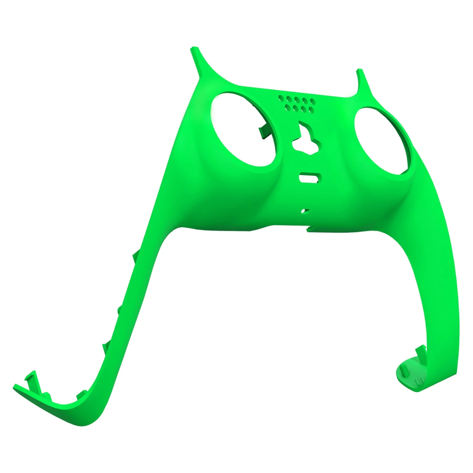 eXtremeRate Replacement Decorative Trim Shell with Accent Rings Compatible with PS5 Controller BDM-010/020/030/040/050 - Neon Green - Image 9