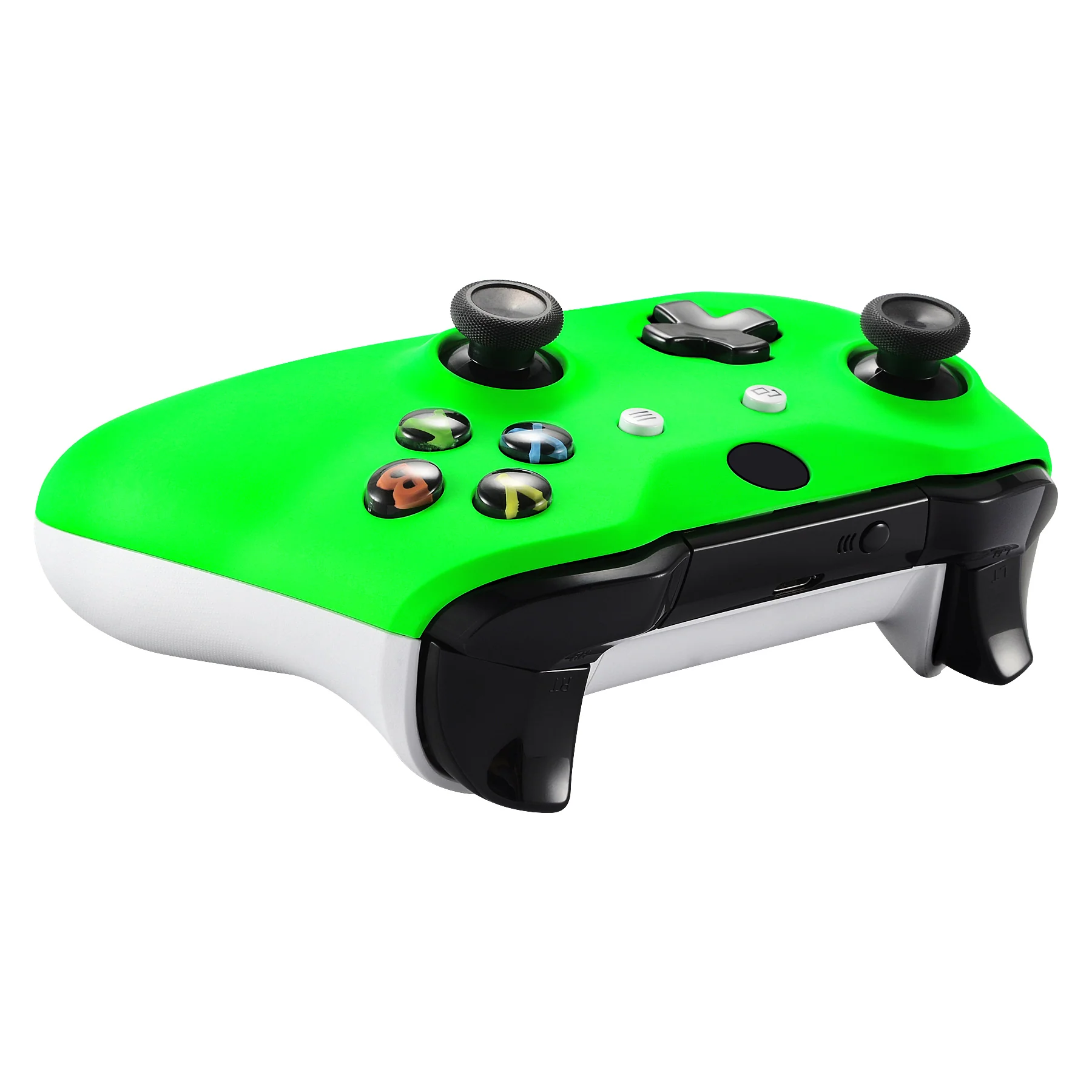 eXtremeRate Replacement Front Housing Shell for Xbox One X & S Controller (Model 1708) - Neon Green - Image 6
