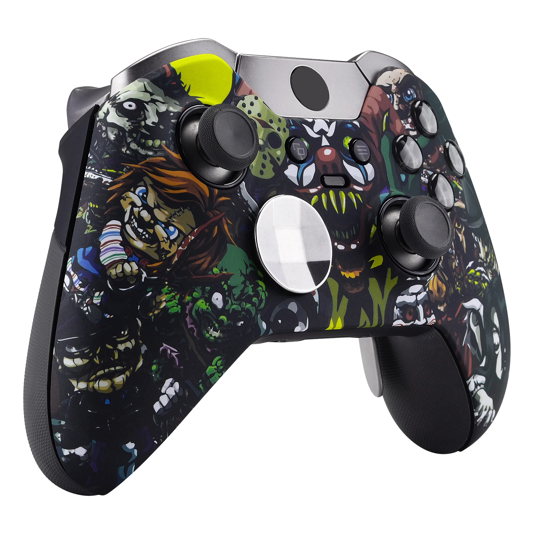 eXtremeRate Replacement Front Housing Shell for Xbox One Elite Controller (Model 1698) - Scary Party - Image 5