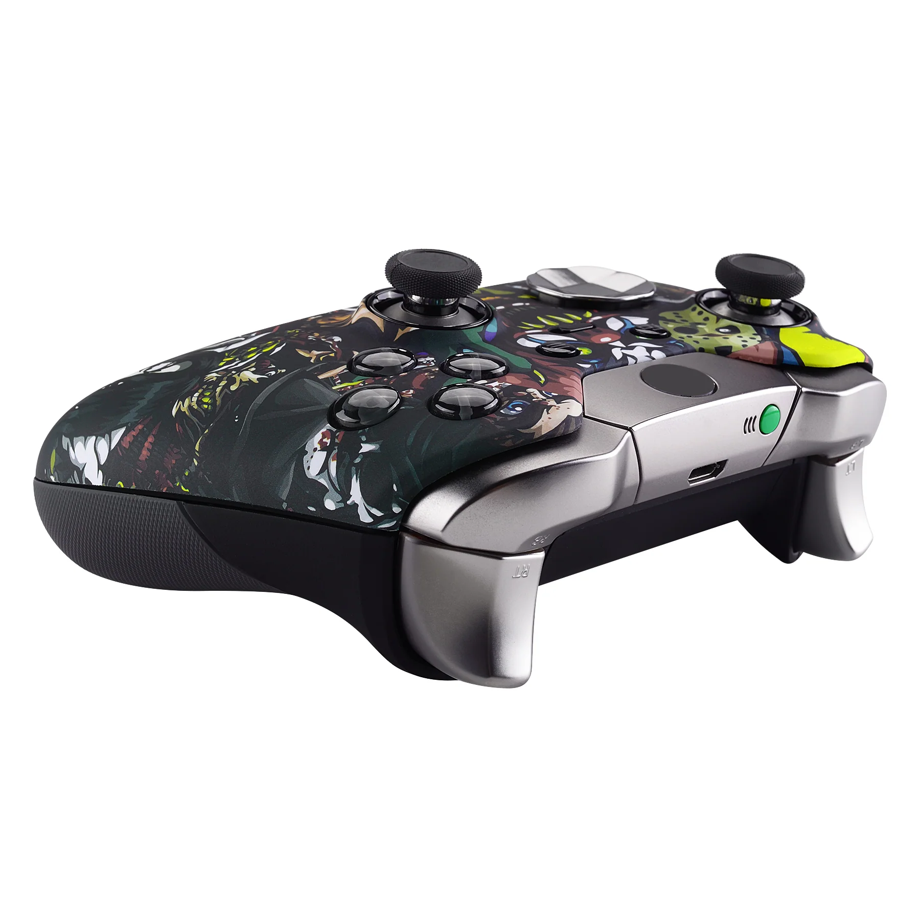 eXtremeRate Replacement Front Housing Shell for Xbox One Elite Controller (Model 1698) - Scary Party - Image 6