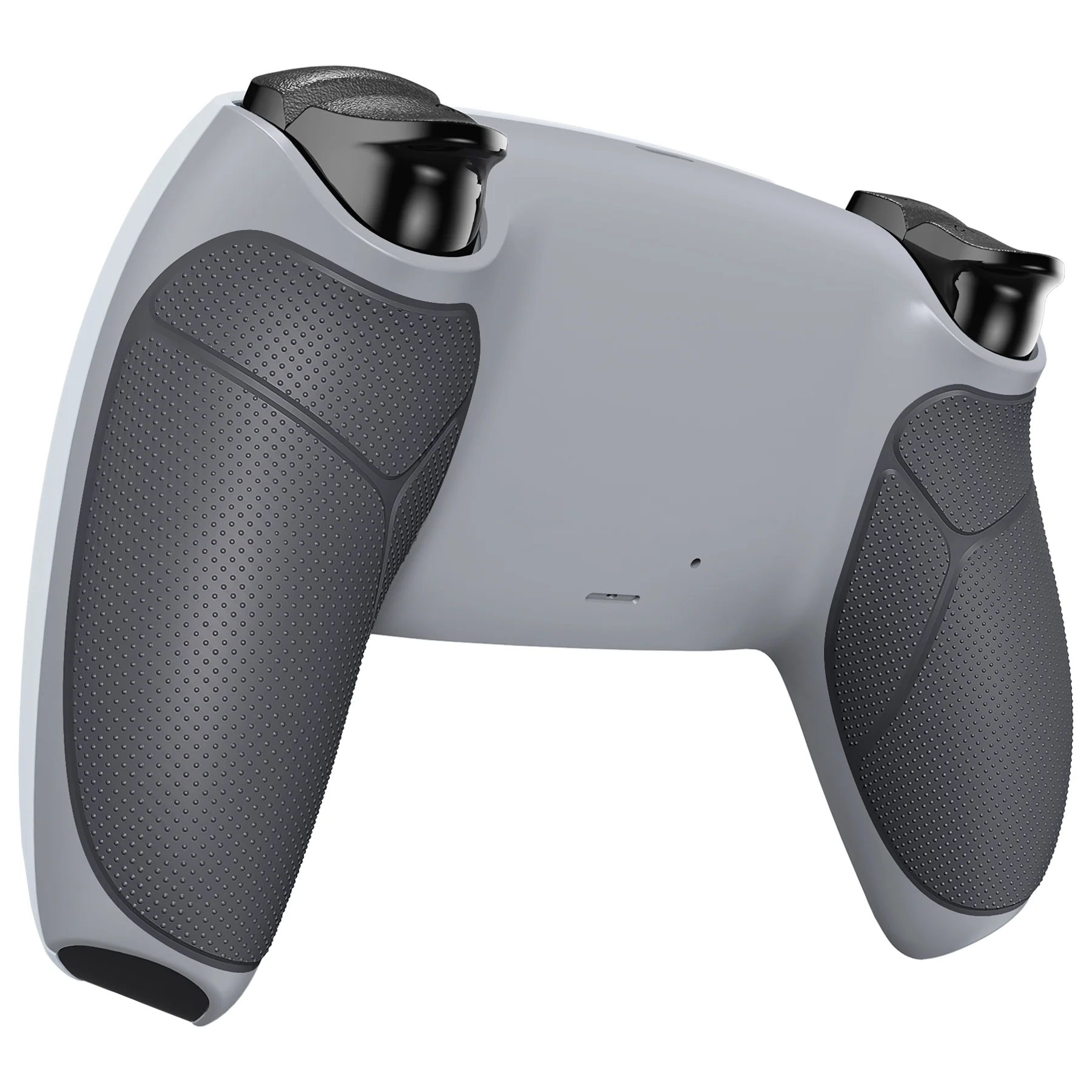 eXtremeRate Performance Grip Replacement Back Housing Bottom Shell Compatible with PS5 Controller BDM-010/020/030/040/050 - Rubberized New Hope Gray & Classic Gray - Image 4