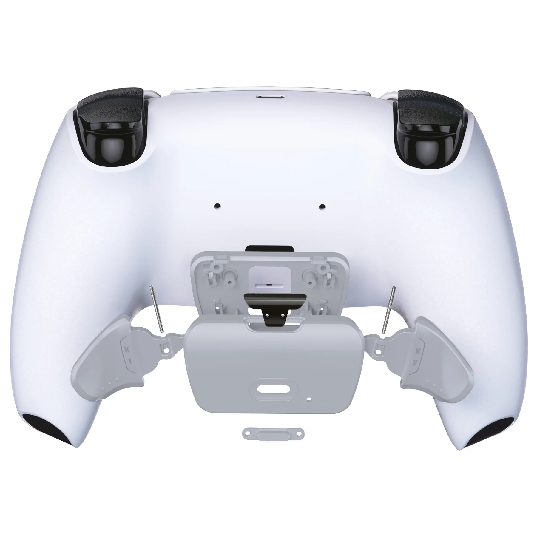 eXtremeRate Replacement Redesigned K1 K2 Back Buttons for eXtremerate RISE Remap Kit, Compatible with PS5 Controller - New Hope Gray - Image 4