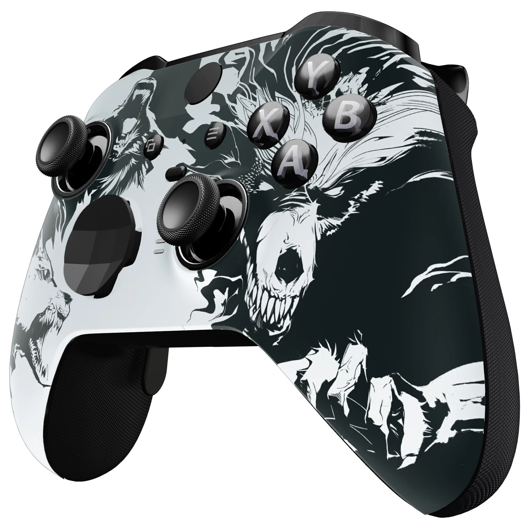 eXtremeRate Replacement Front Housing Shell Case with Accent Rings for Xbox One Elite Series 2 & Elite 2 Core Controller (Model 1797) - New Wolve Soul - Image 5