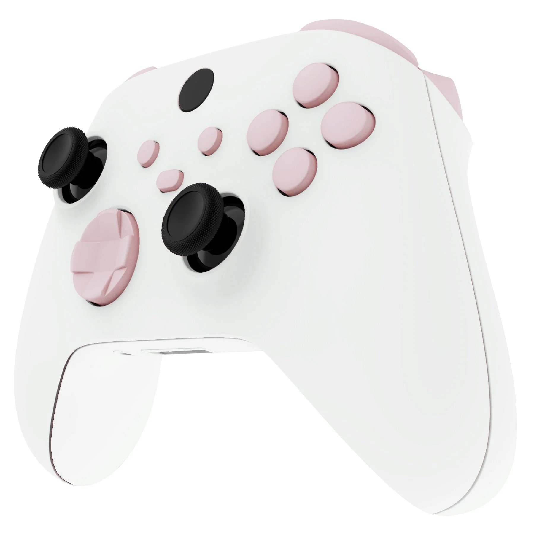 eXtremeRate No Letter Imprint Replacement Full Set Buttons for Xbox Series X & S Controller - Cherry Blossoms Pink - Image 4