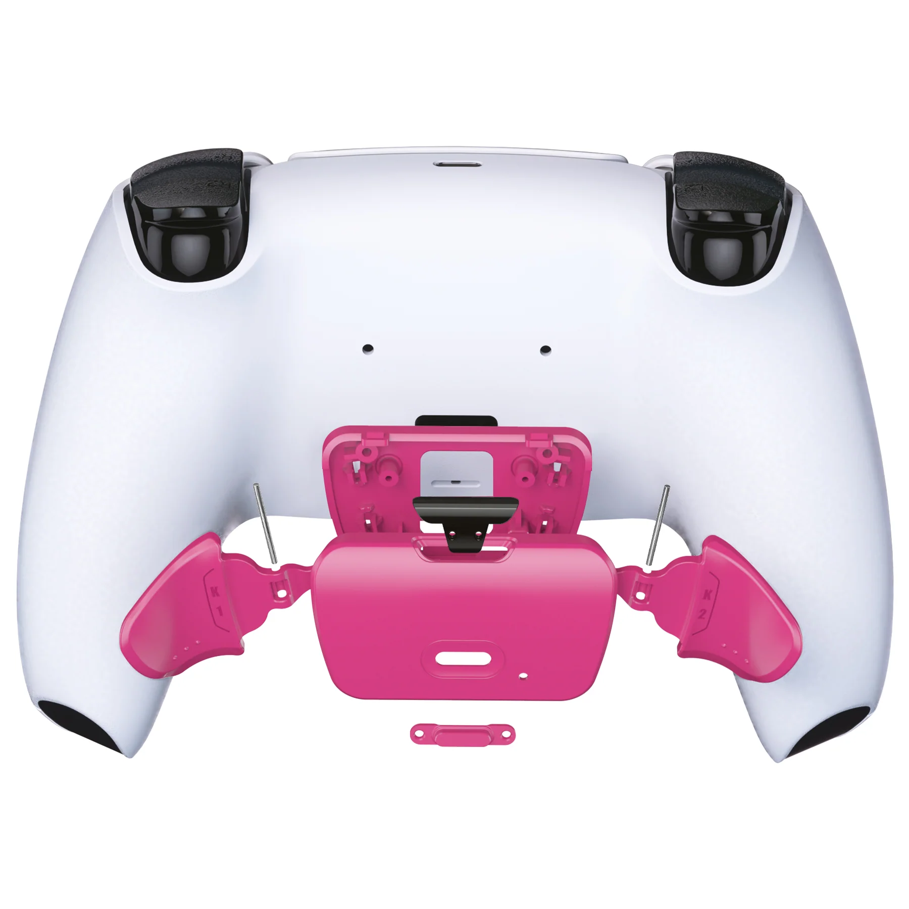 eXtremeRate Replacement Redesigned K1 K2 Back Buttons for eXtremerate RISE Remap Kit, Compatible with PS5 Controller - Nova Pink - Image 4