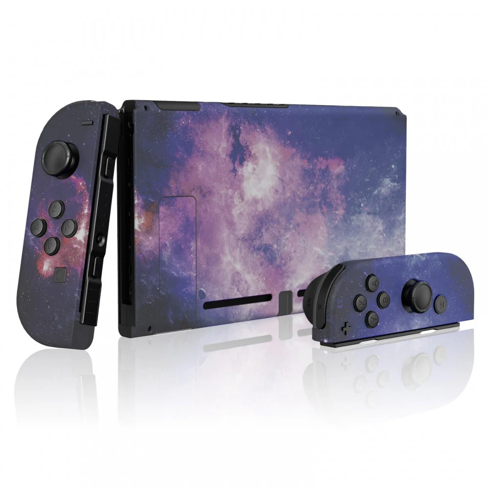 eXtremeRate Replacement Full Set Shells with Buttons for Nintendo Switch - Nubula Galaxy - Image 3