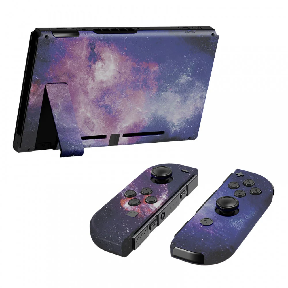 eXtremeRate Replacement Full Set Shells with Buttons for Nintendo Switch - Nubula Galaxy - Image 4