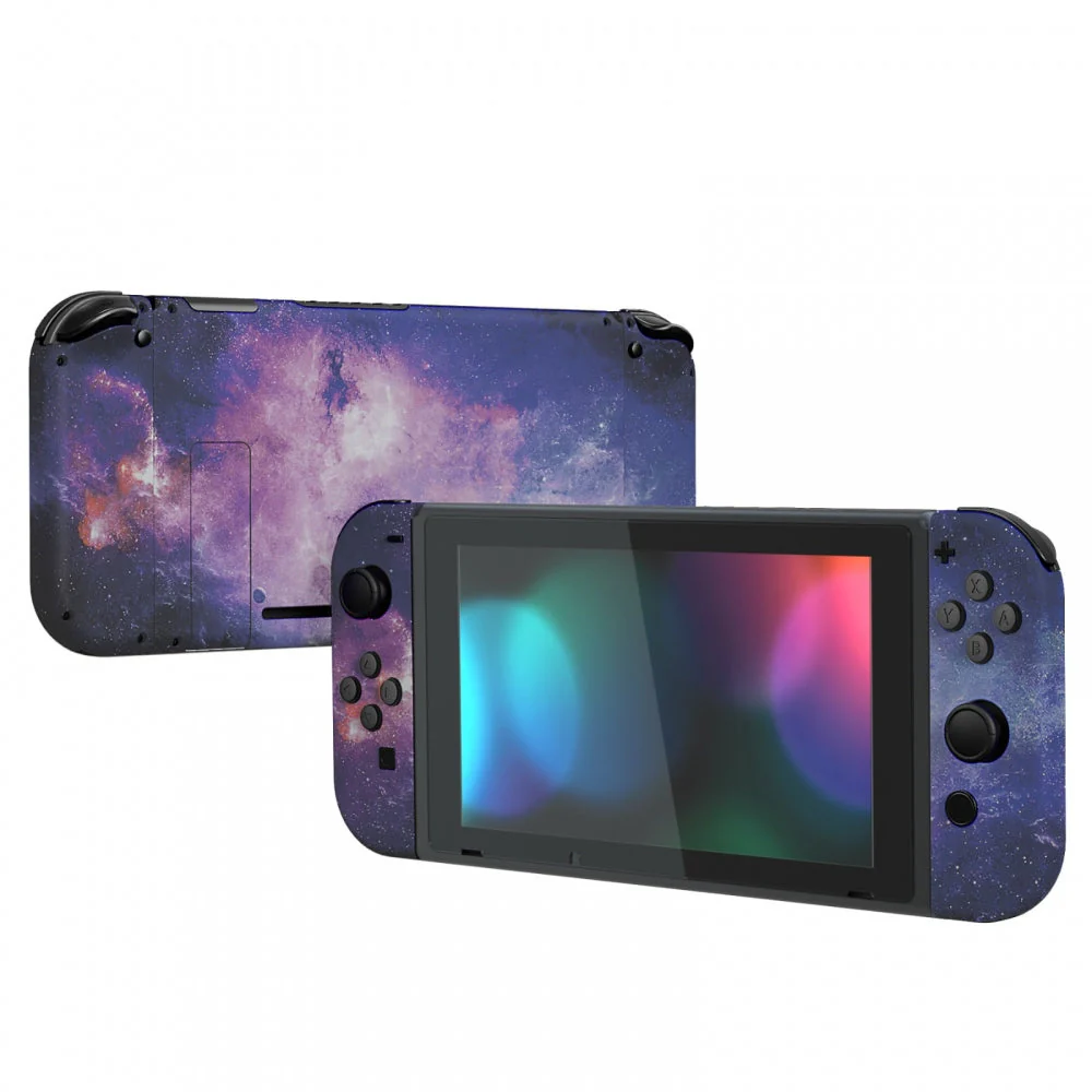 eXtremeRate Replacement Full Set Shells with Buttons for Nintendo Switch - Nubula Galaxy - Image 5