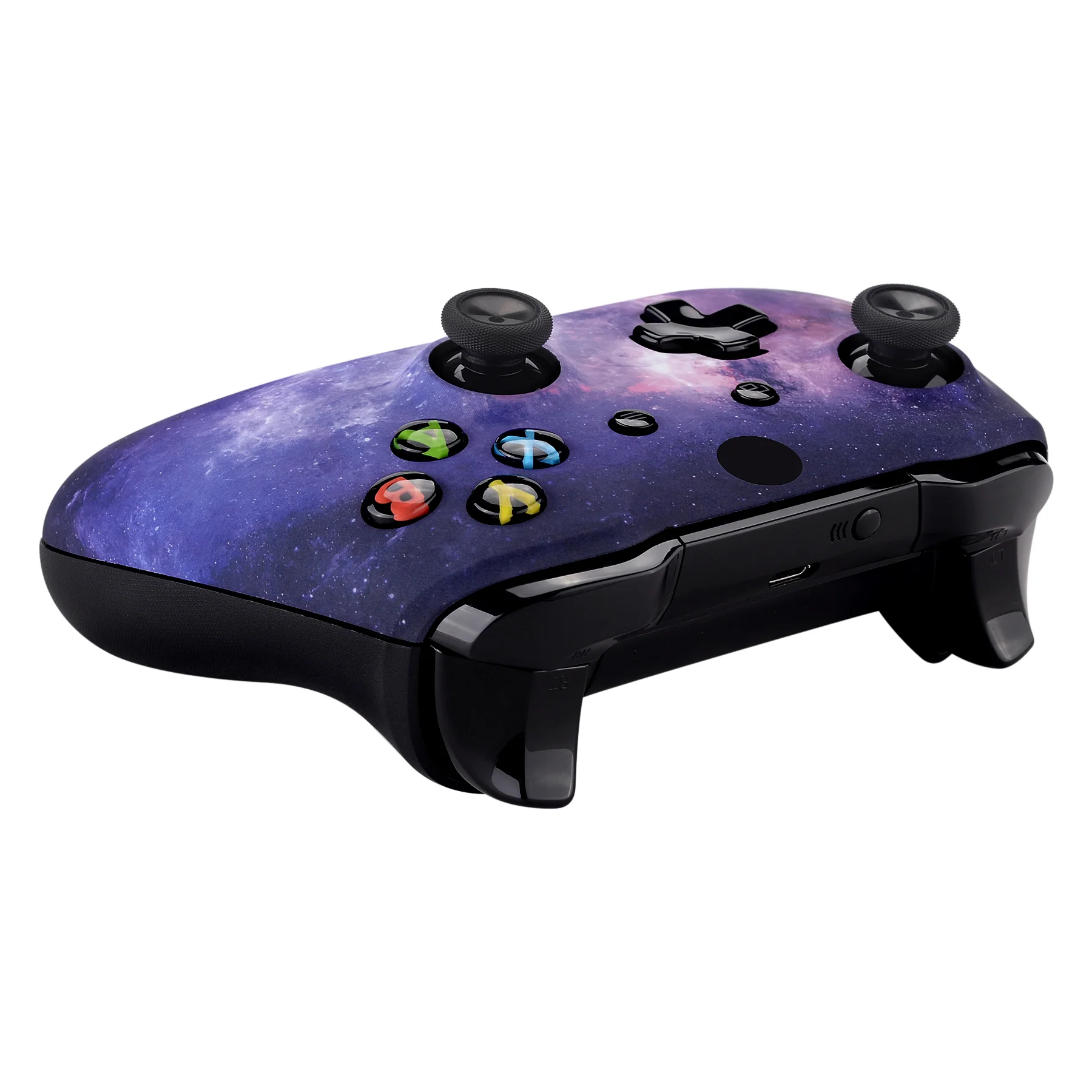 eXtremeRate Replacement Front Housing Shell for Xbox One X & S Controller (Model 1708) - Nebula Galaxy - Image 6